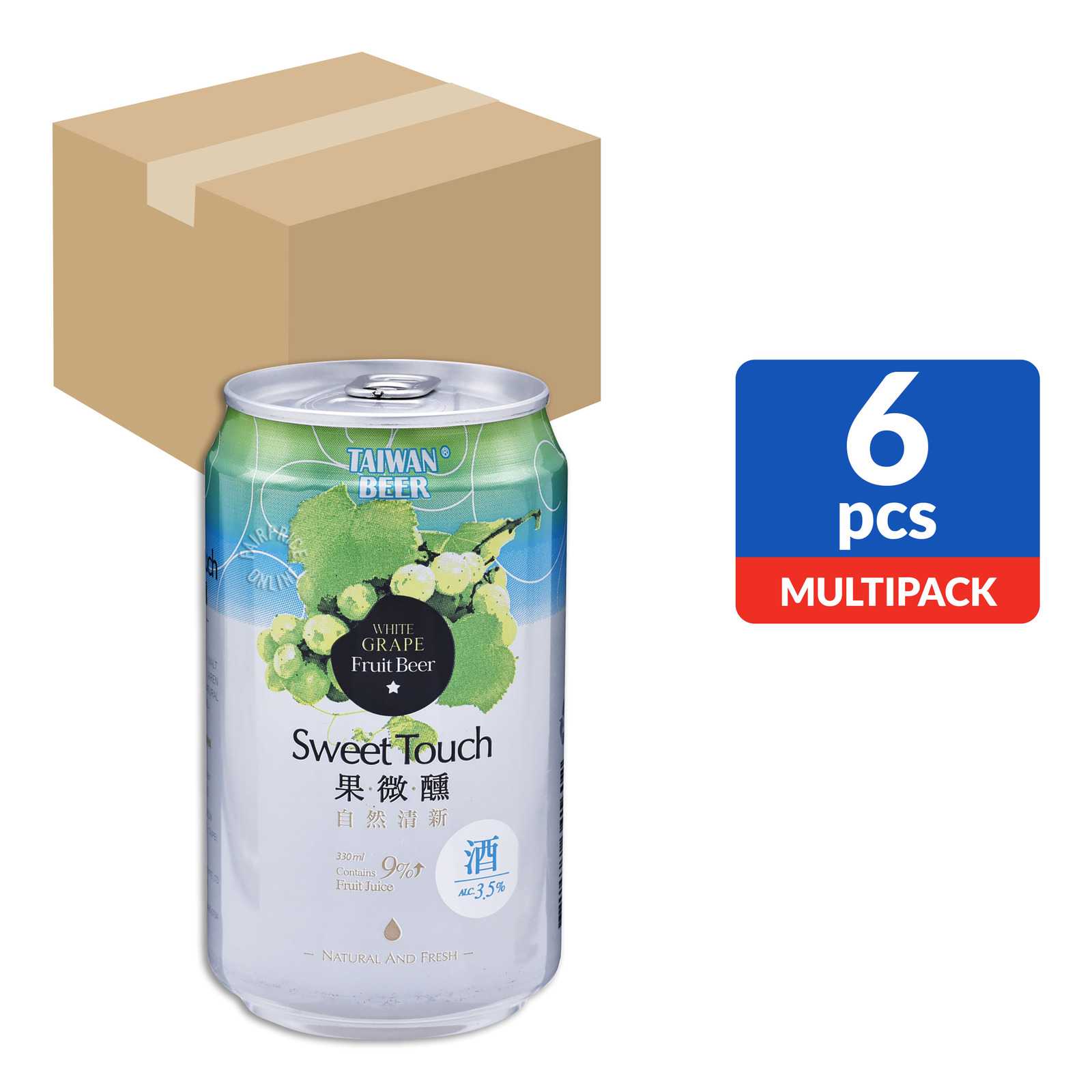 Taiwan Sweet Touch Fruit Can Beer - White Grape