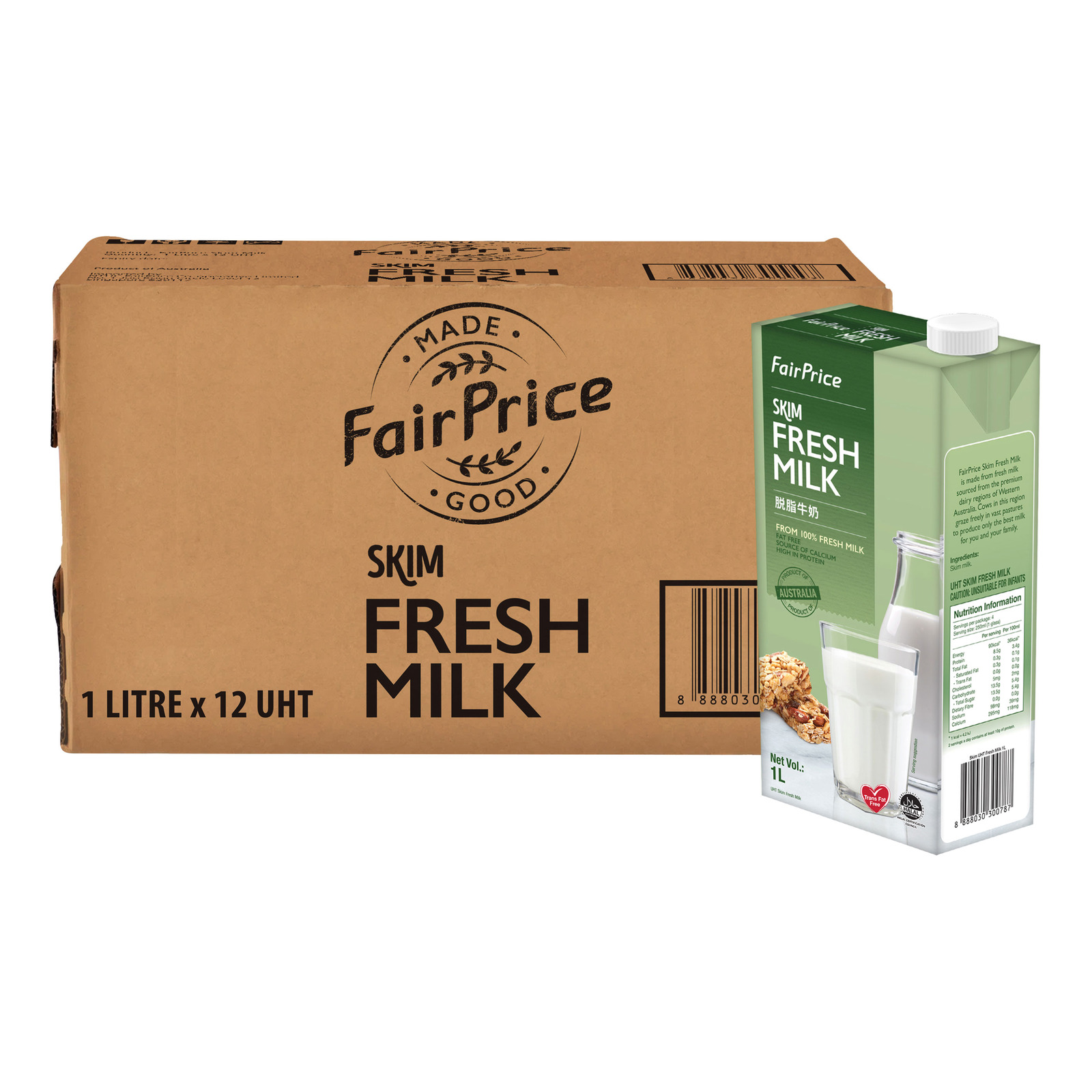 FairPrice UHT Milk - Skim