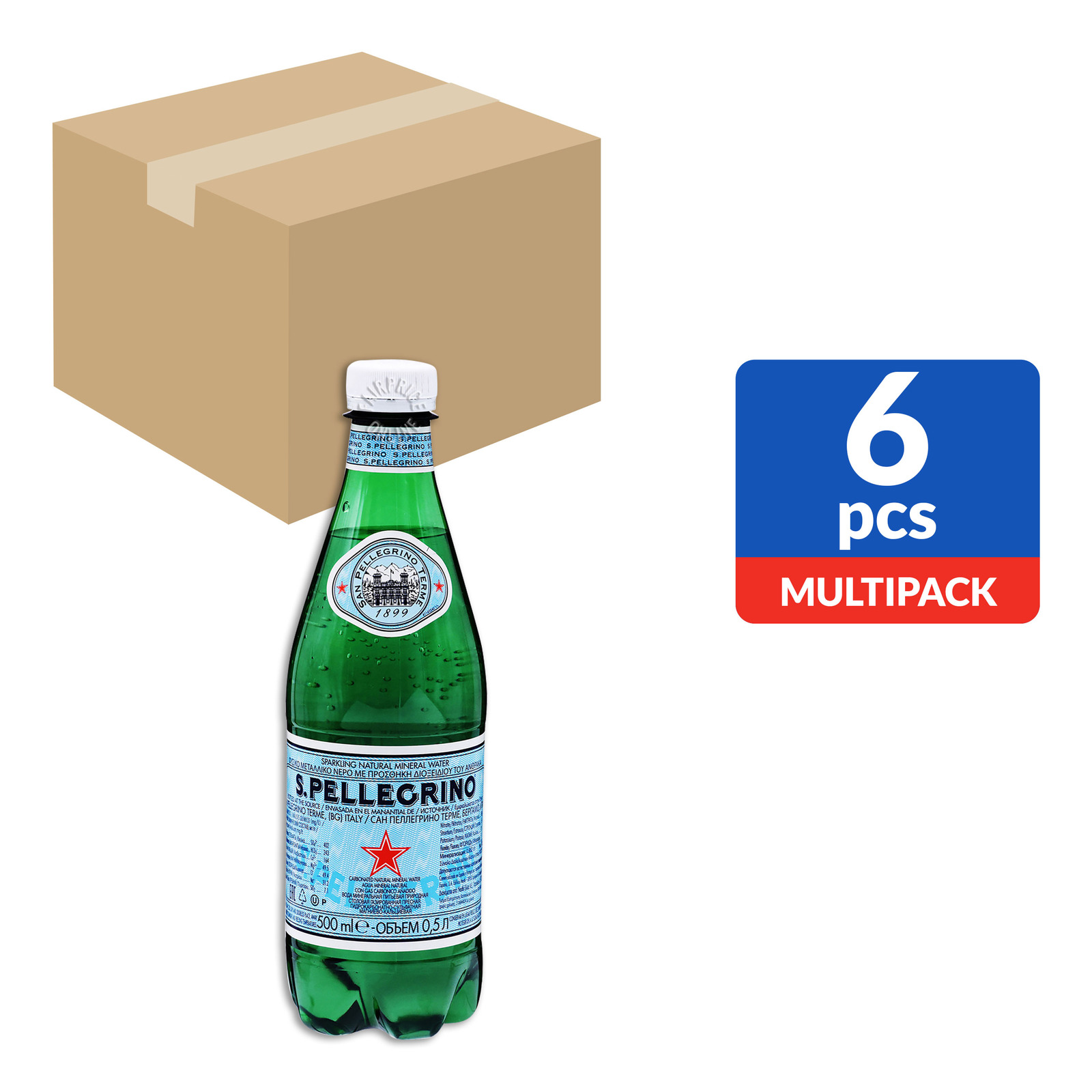San Pellegrino Natural Mineral Bottle Water -Sparkling