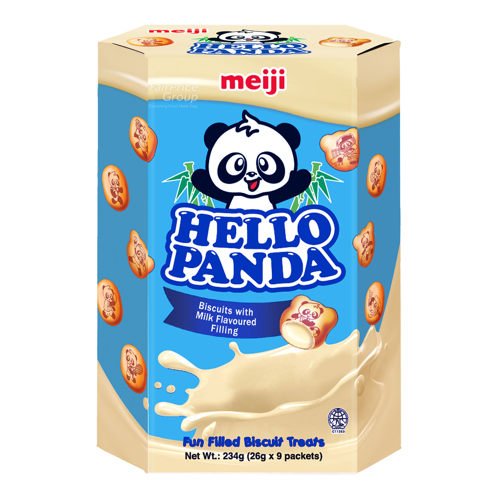 Meiji Hello Panda Biscuits - Milk