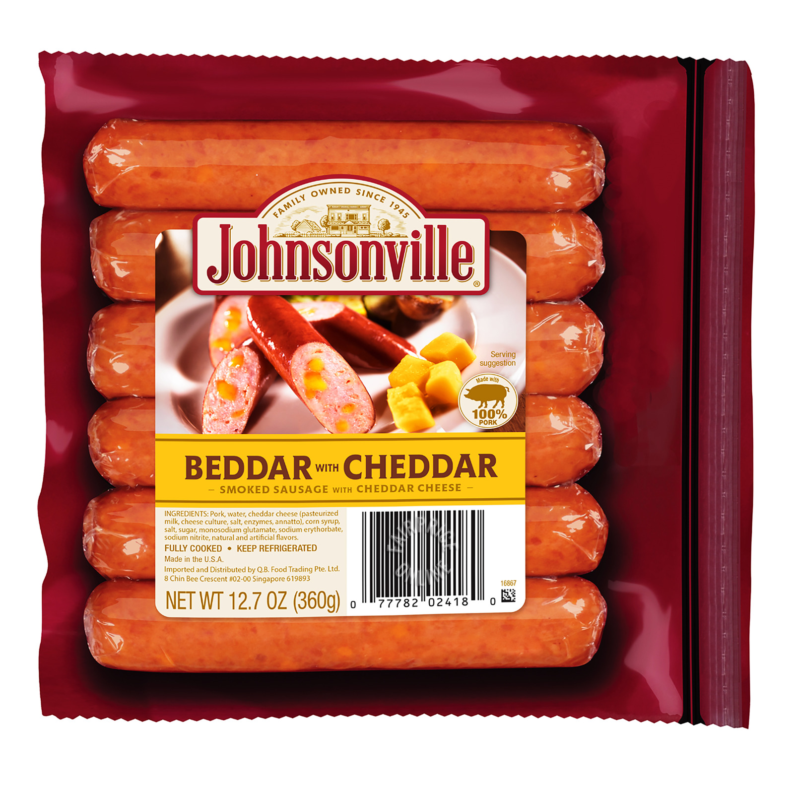 Johnsonville Sausages - Beddar Cheddar (Smoked)