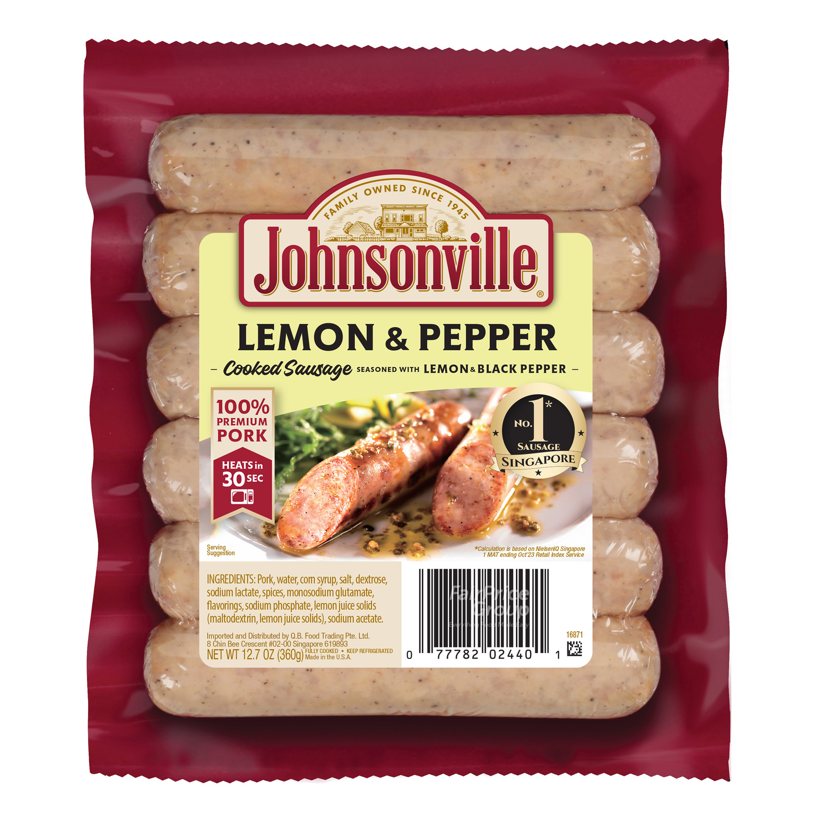 Johnsonville Sausages - Cooked