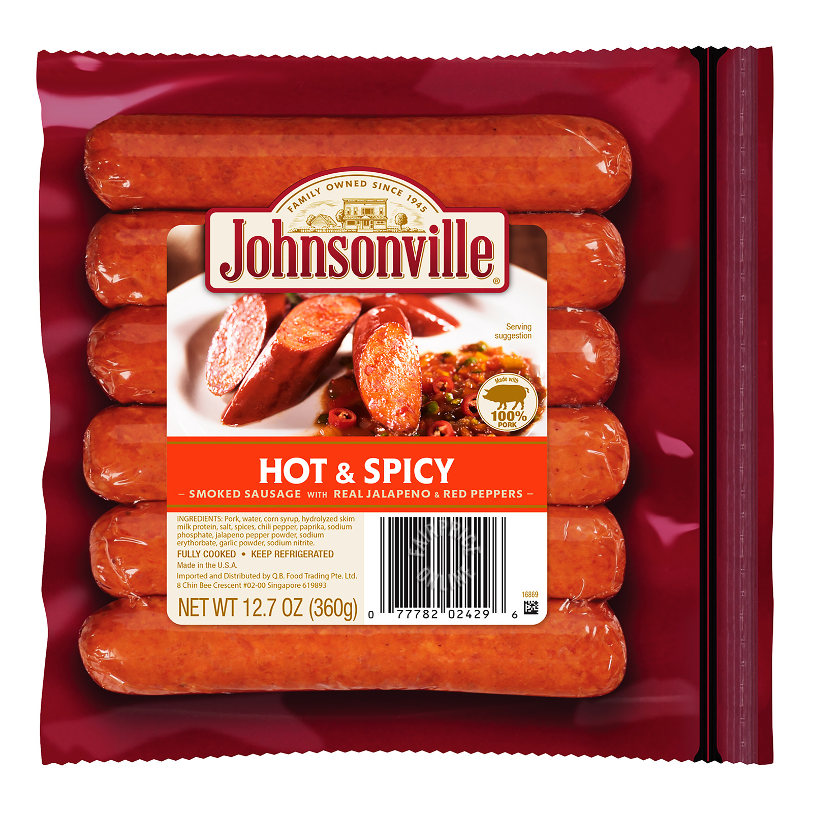 Johnsonville Sausages - Hot & Spicy (Smoked)