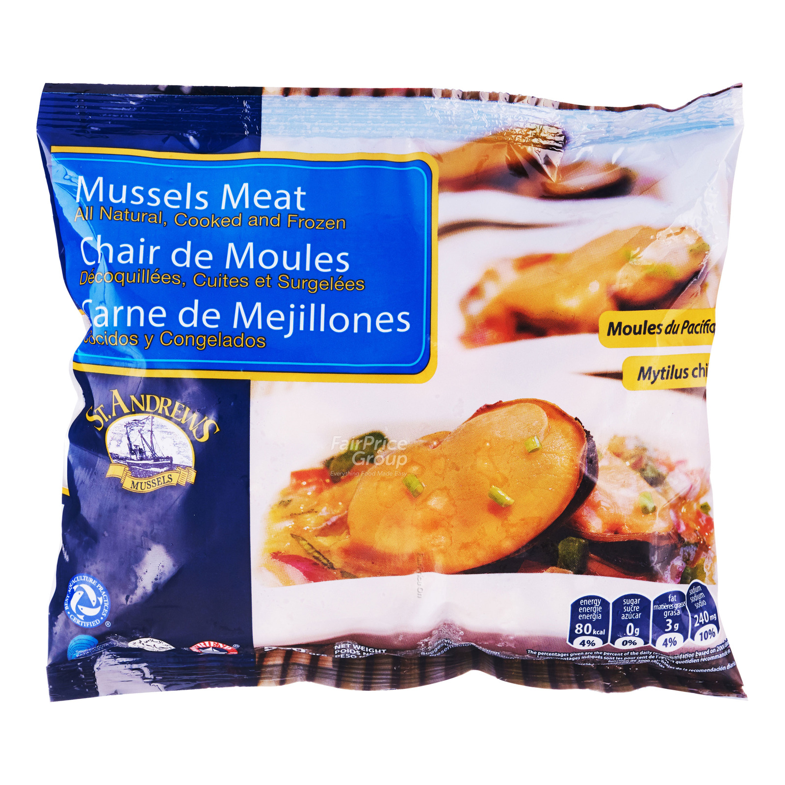 St.Andrews Frozen IQF Blue Mussels Meat
