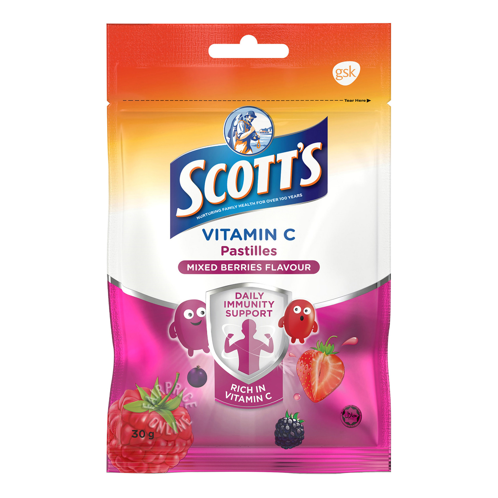 Scott's Vitamin C Pastilles - Mixed Berries