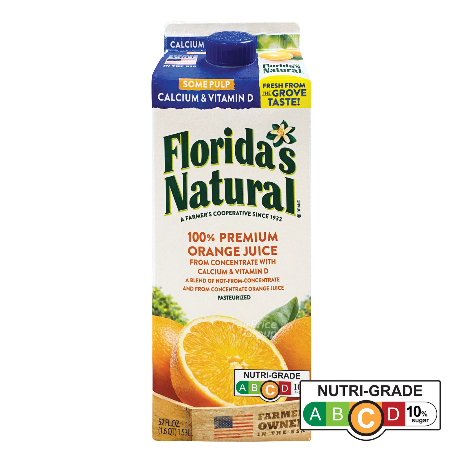 Florida's Natural 100% Orange Juice - Pulp & Calcium