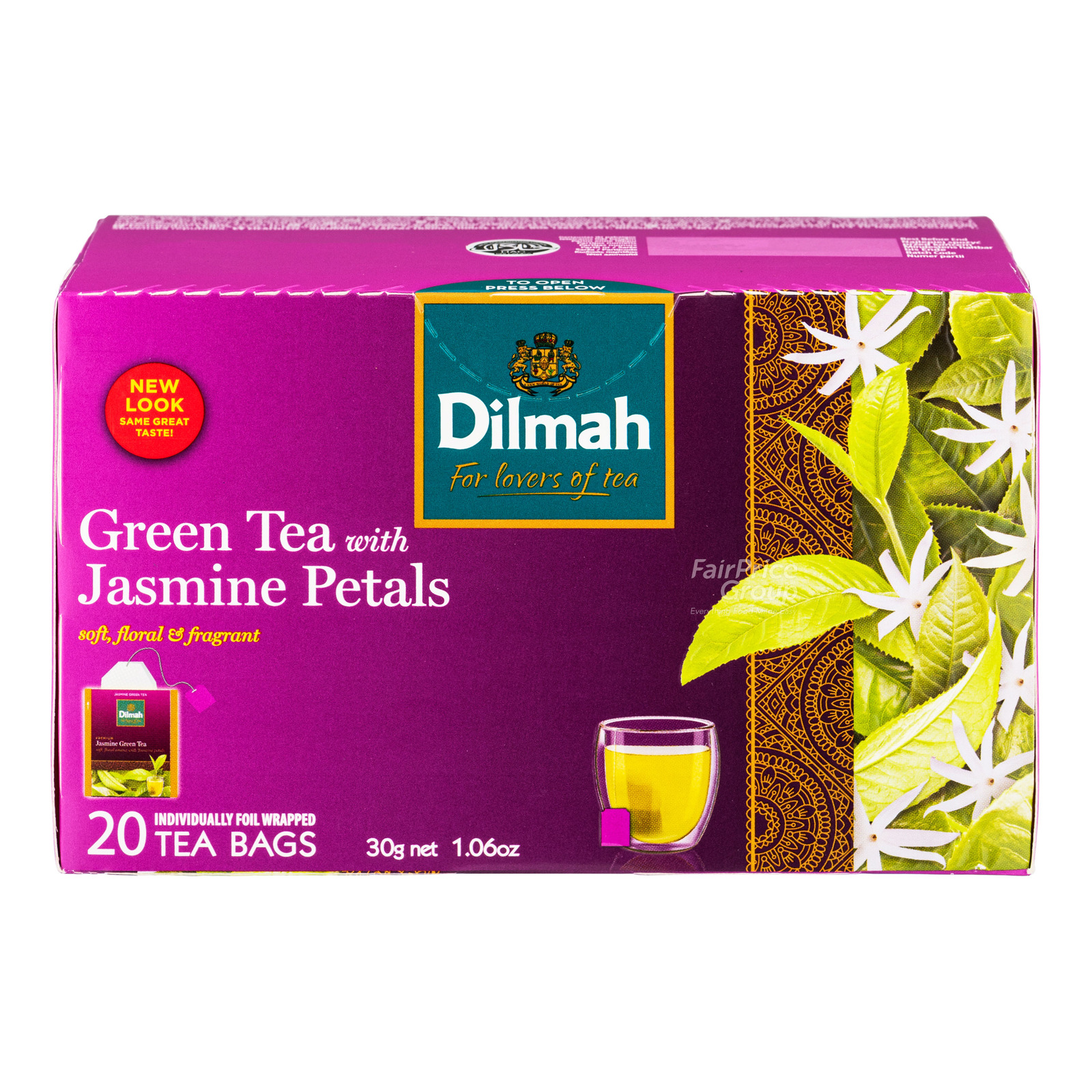 Dilmah Pure Ceylon Tea Bags - Green Tea & Jasmine Petals