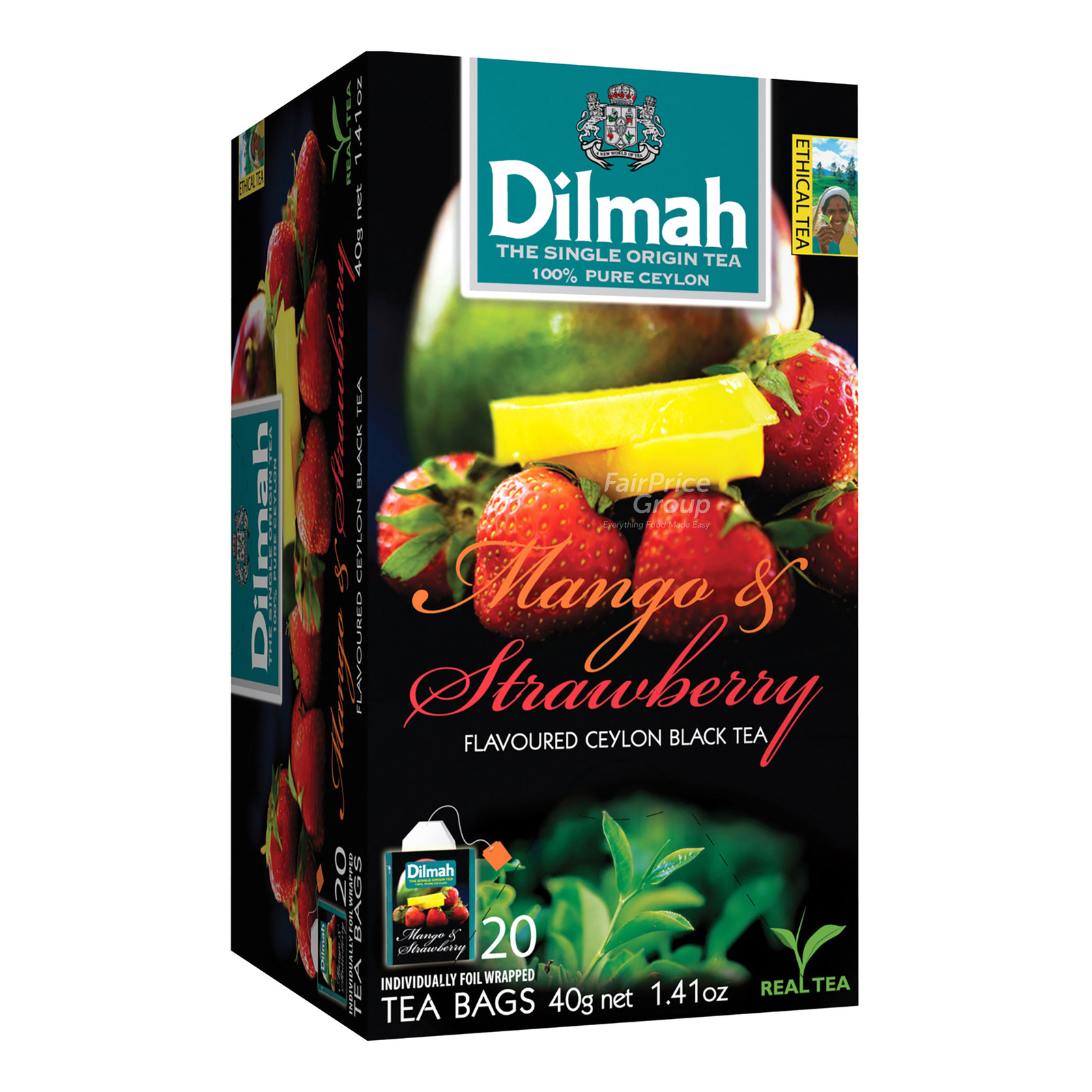 Dilmah Pure Ceylon Tea Bags - Mango & Strawberry