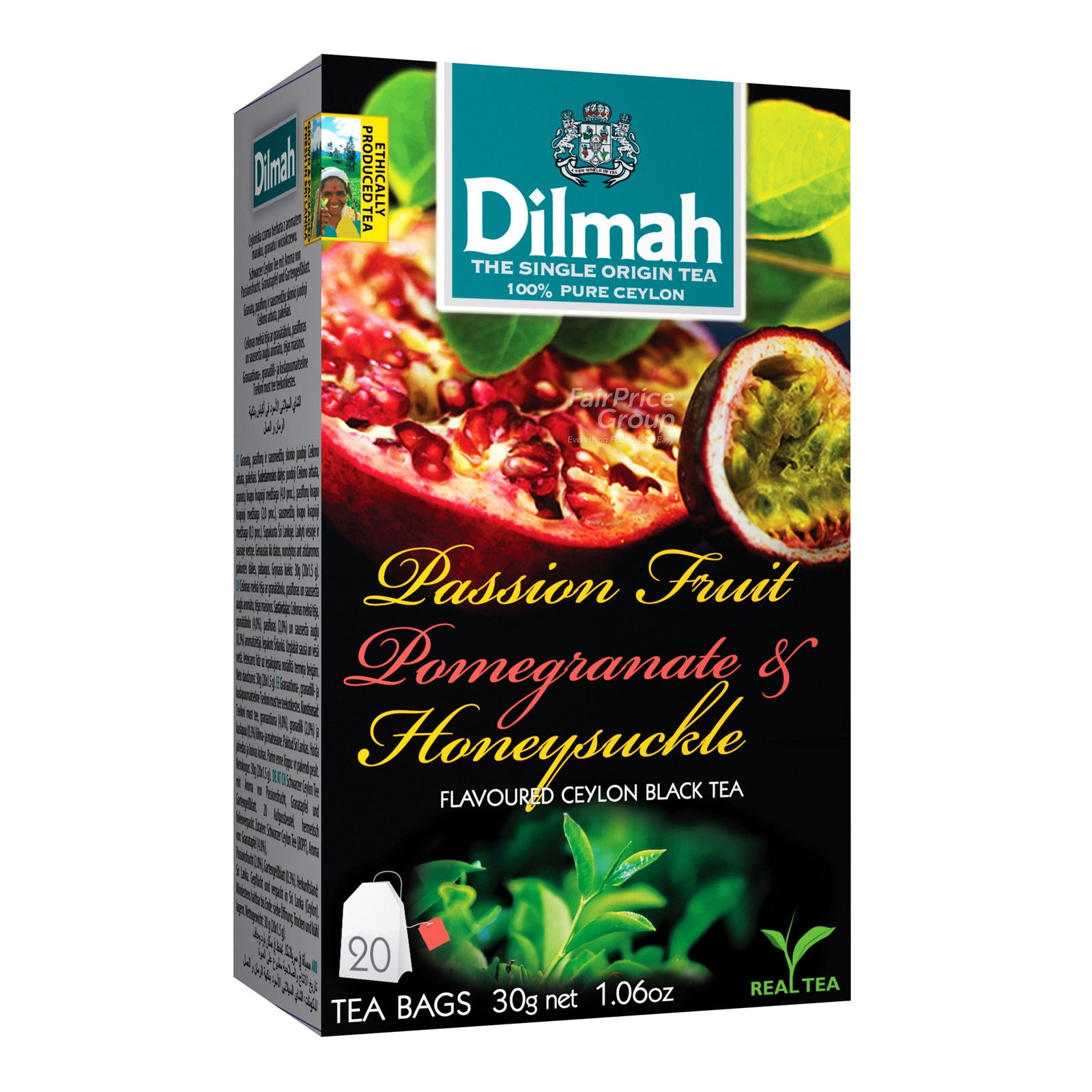 Dilmah Ceylon Tea Bag - PassionFruit,Pomegranate&Honeysuckle