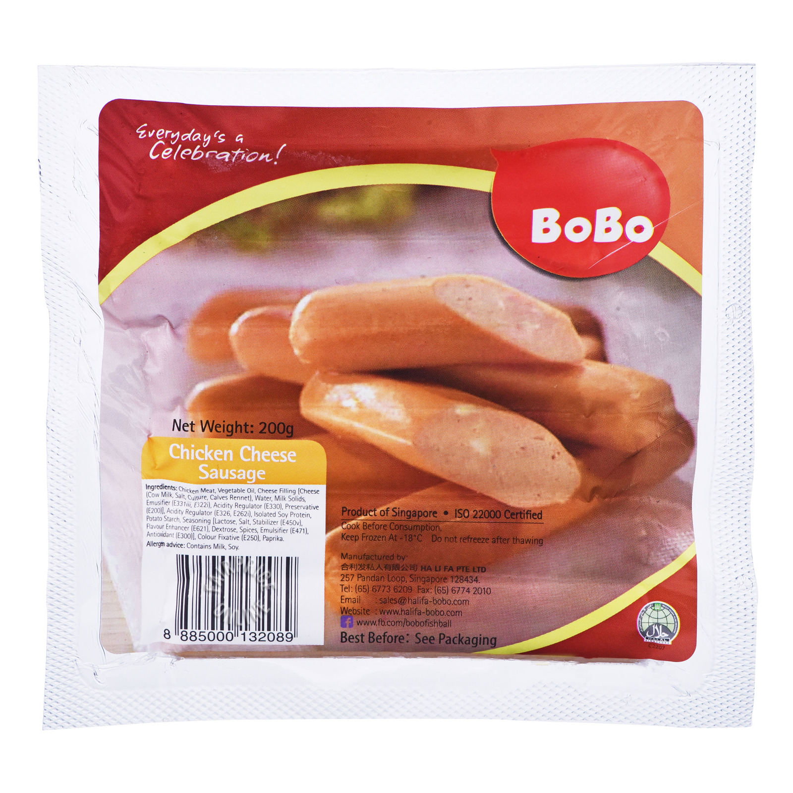 BoBo Frozen Chicken Sausage - Cheese