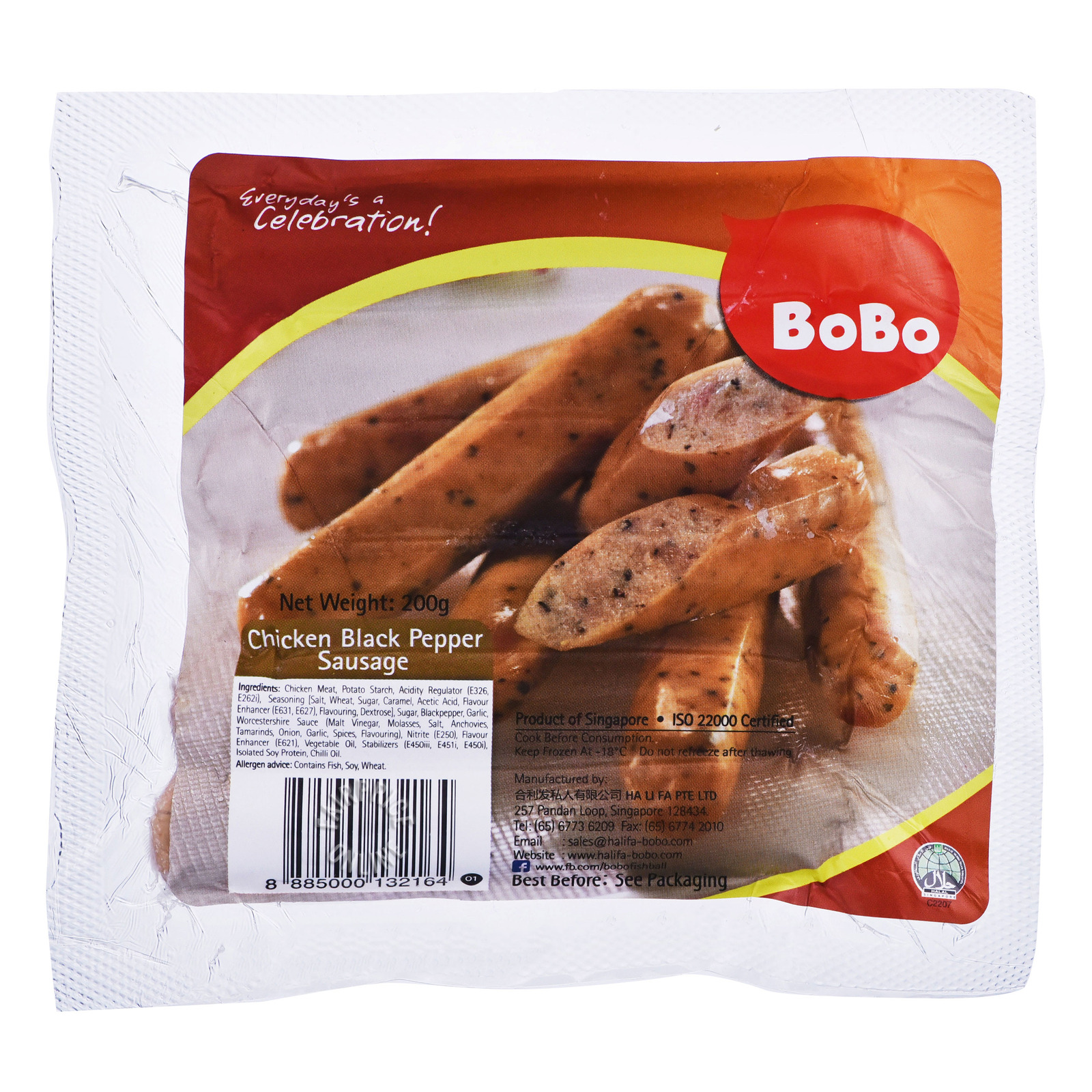 BoBo Frozen Chicken Sausage - Blackpepper