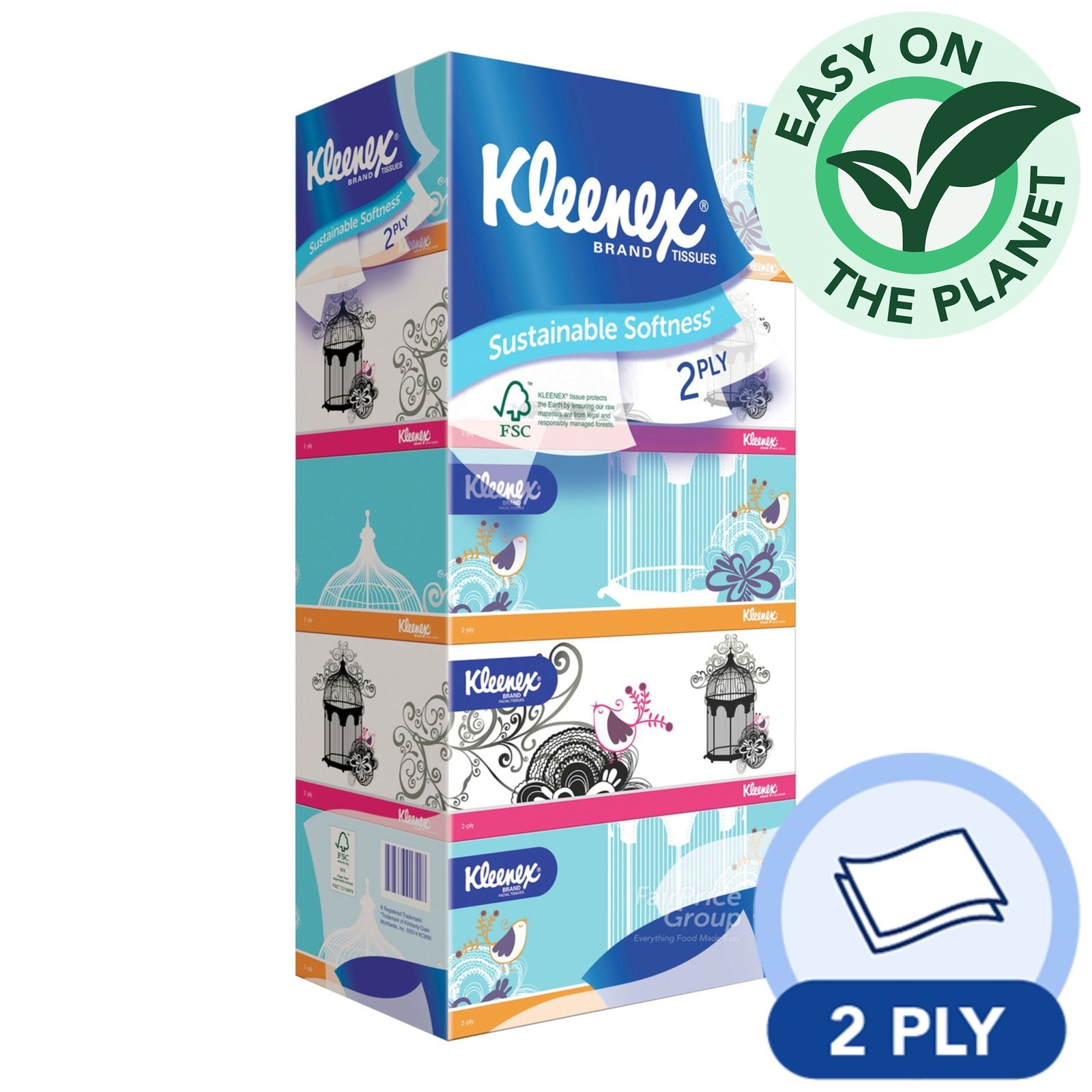 Kleenex Facial Tissue Box - Classic (2ply)