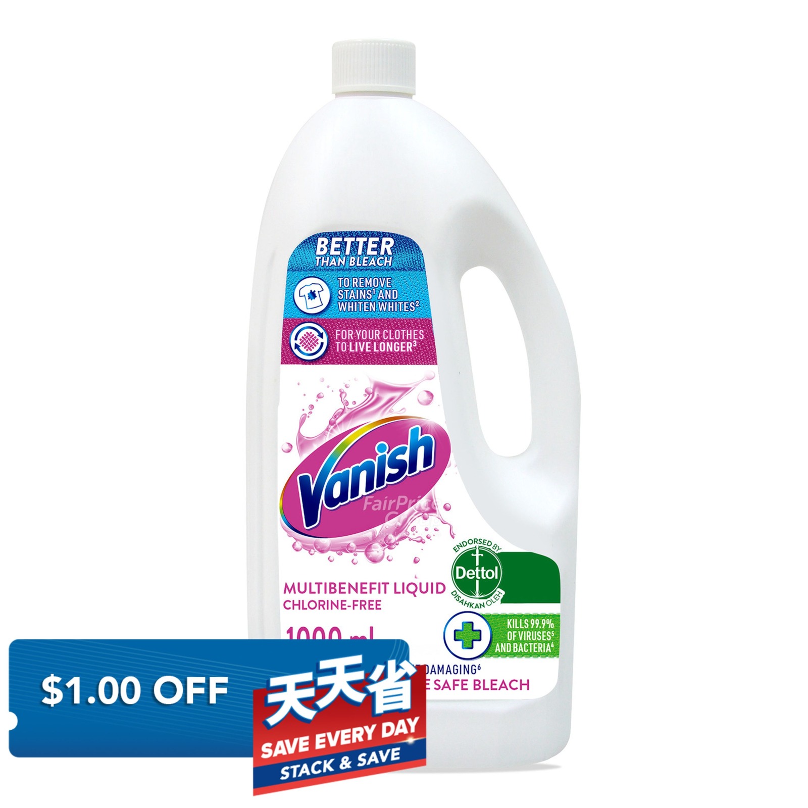 Vanish Liquid Fabric Stain Remover - White