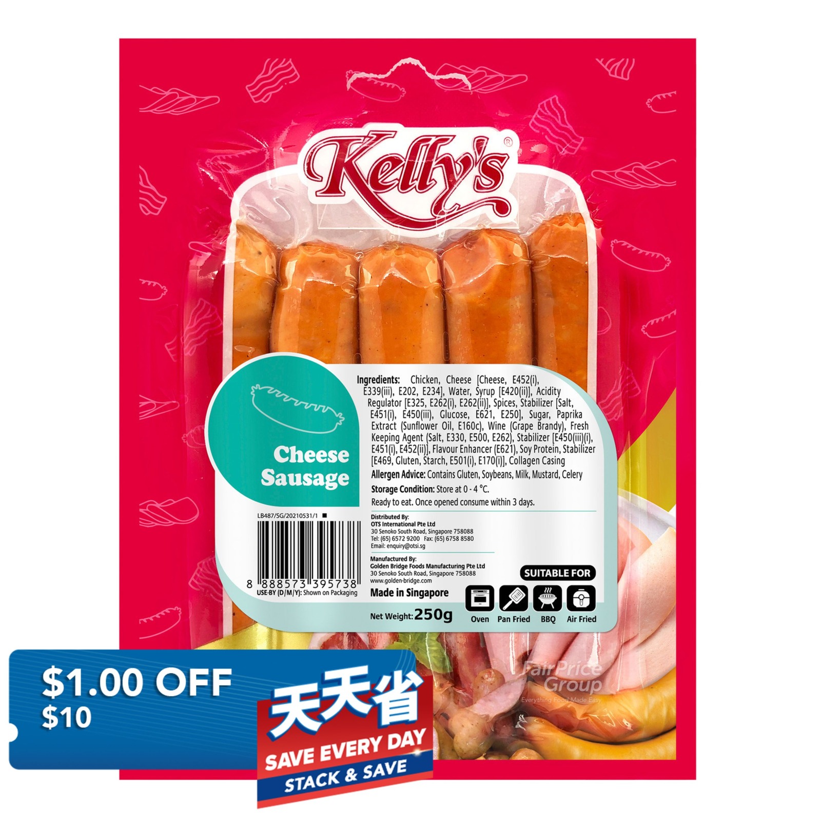 Kelly's Sausage - Cheese