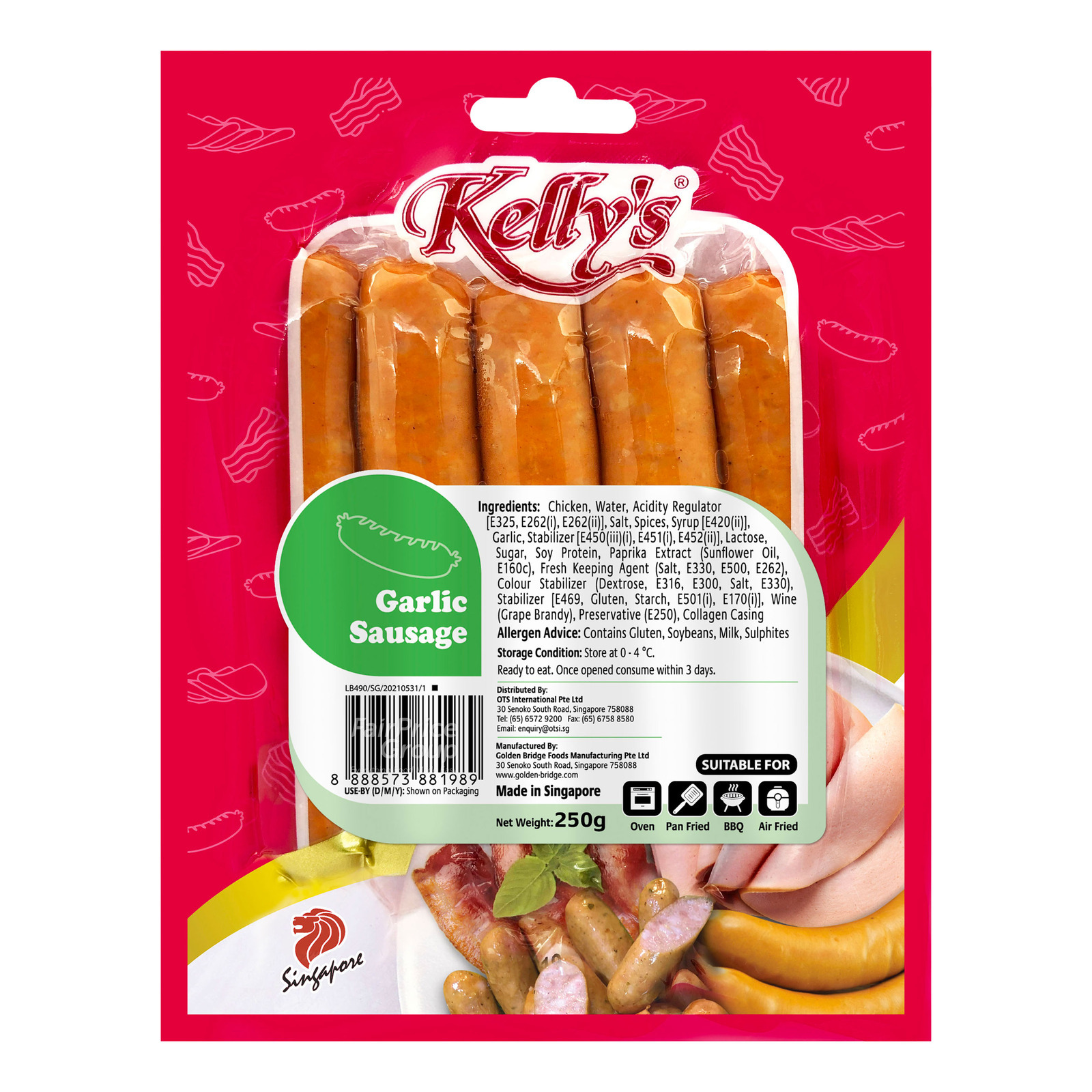 Kelly's Sausage - Garlic