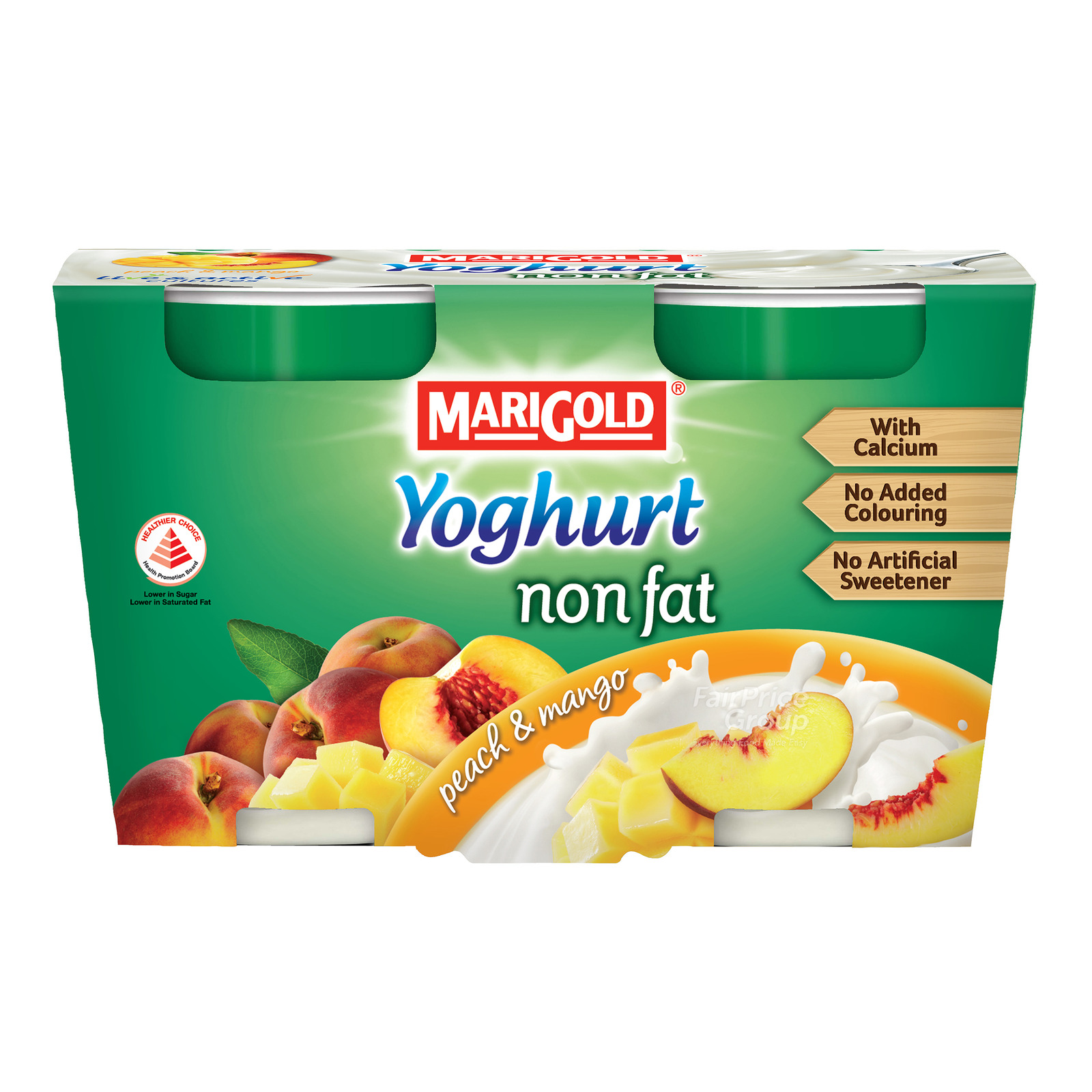 Marigold Non Fat Yoghurt - Peach & Mango