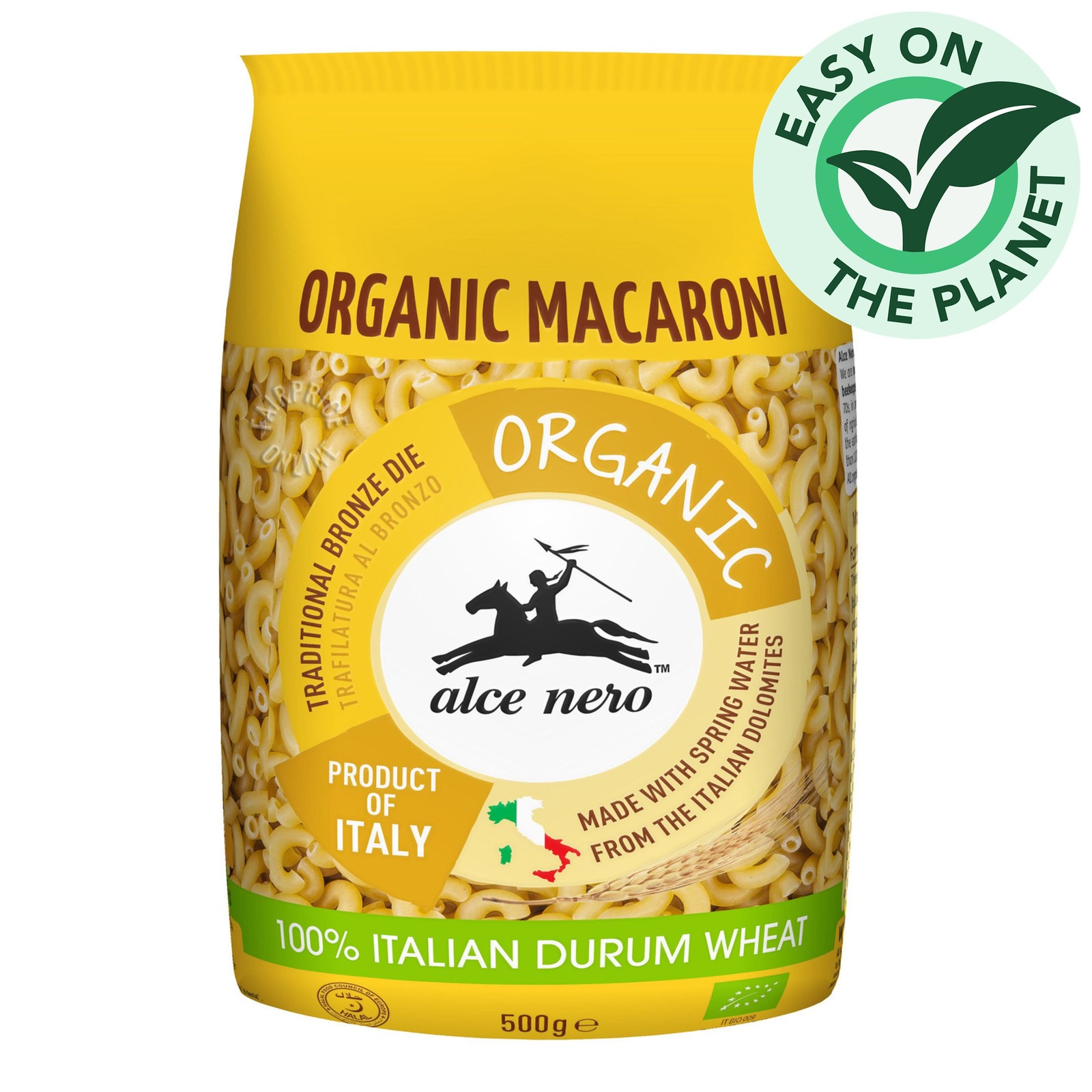 Alce Nero Organic Durum Wheat Pasta - Macaroni
