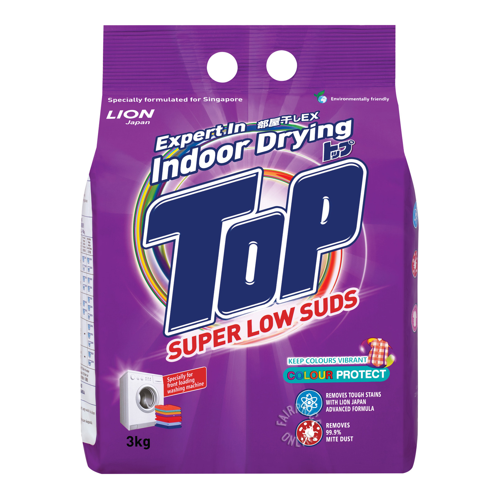 Top Detergent Powder Packet Super Low Suds - Colour Protect