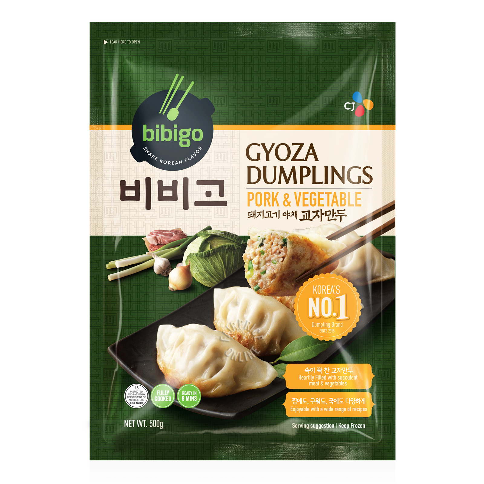 CJ Bibigo Dumplings - Pork & Vegetables