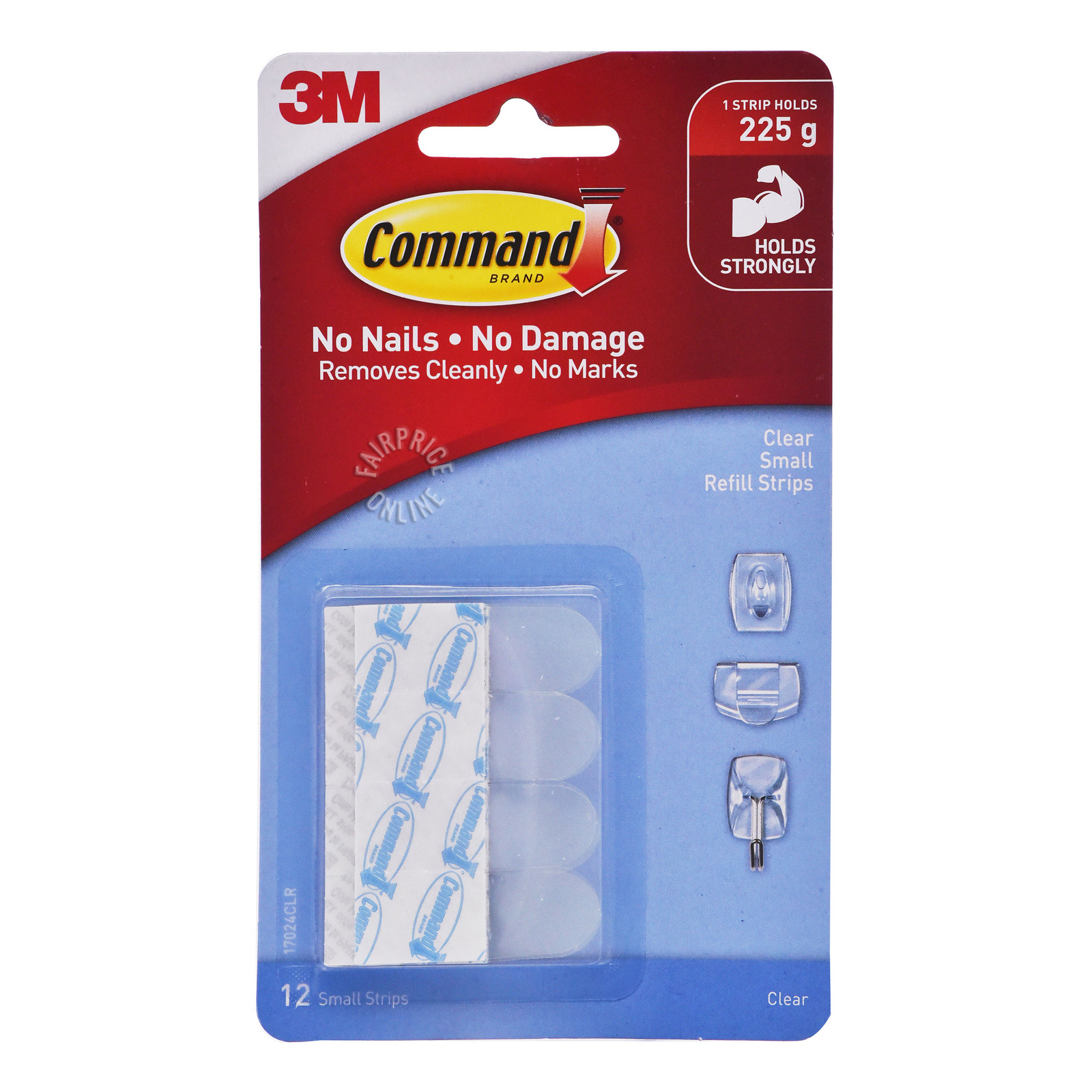 3M Command Clear Refill Strips - Small