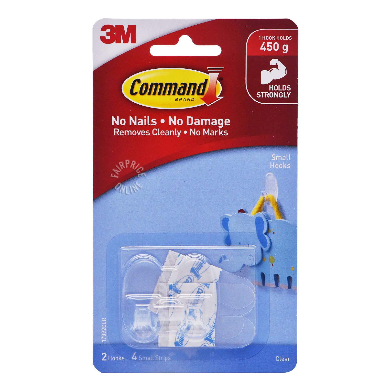 3M Command Clear Hooks - Small