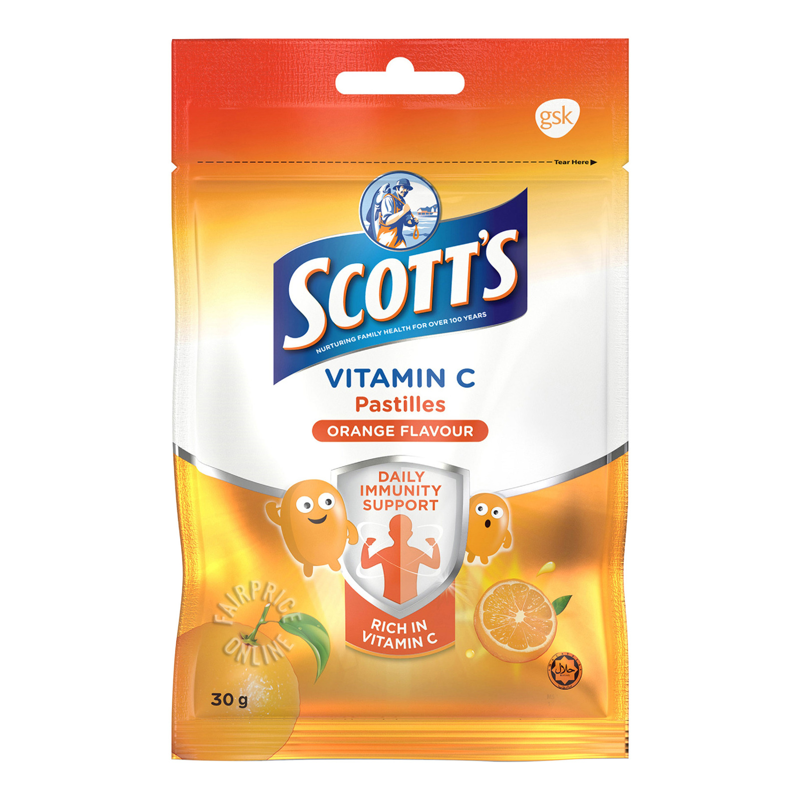 Scott's Vitamin C Pastilles - Orange
