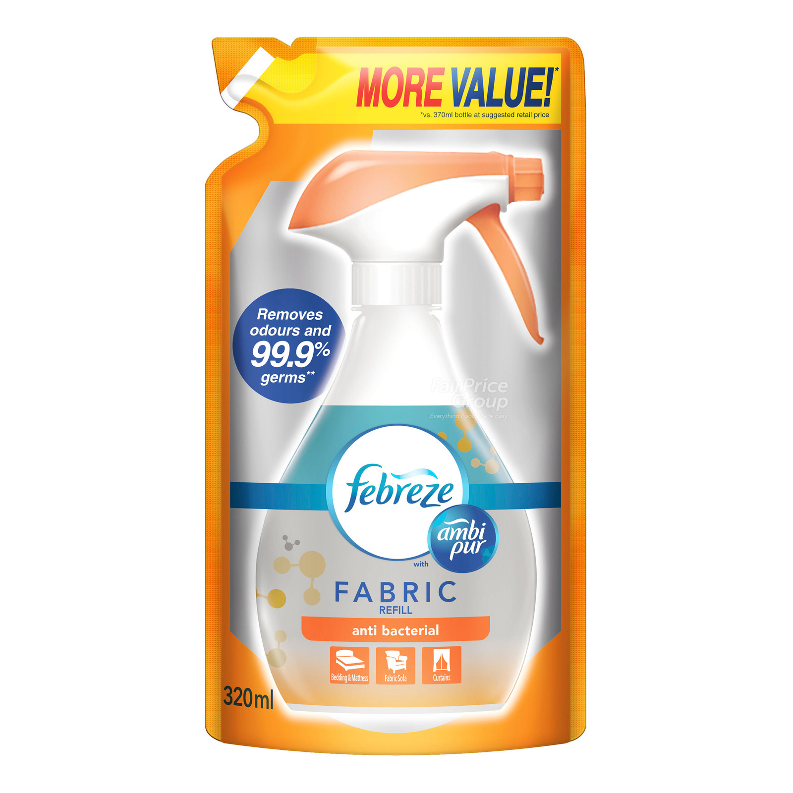 Febreze Fabric Refresher Refill - Anti-Bacterial