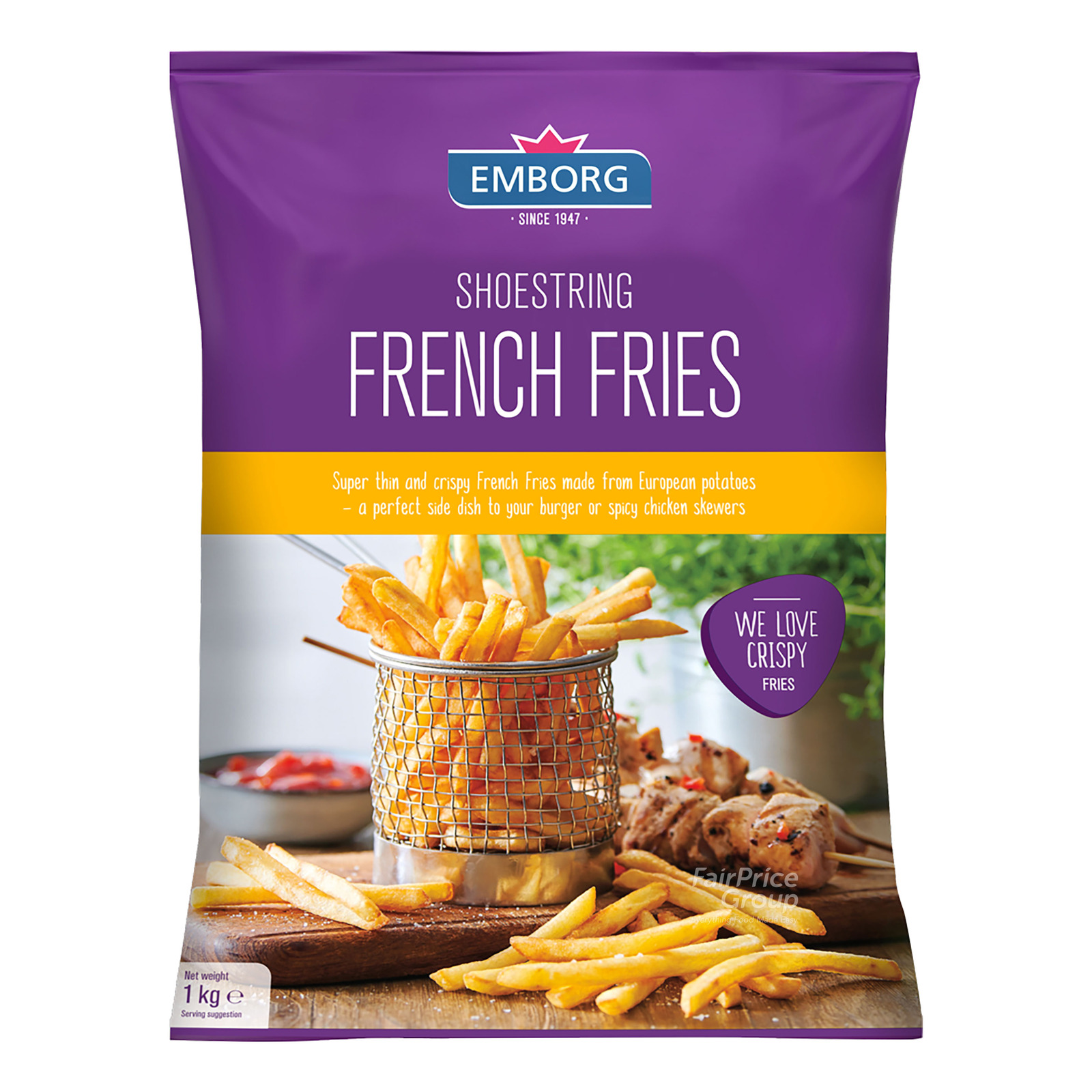 Emborg Frozen French Fries - Shoestring