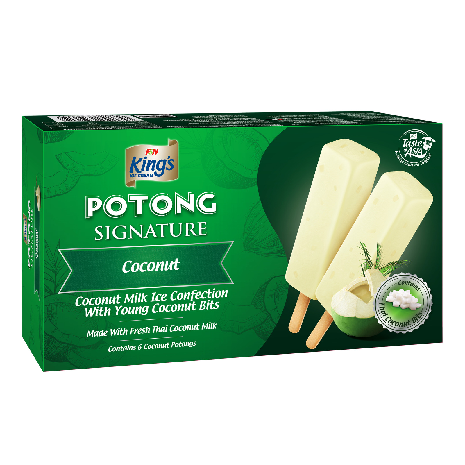 King's Potong Ice Cream - Coconut