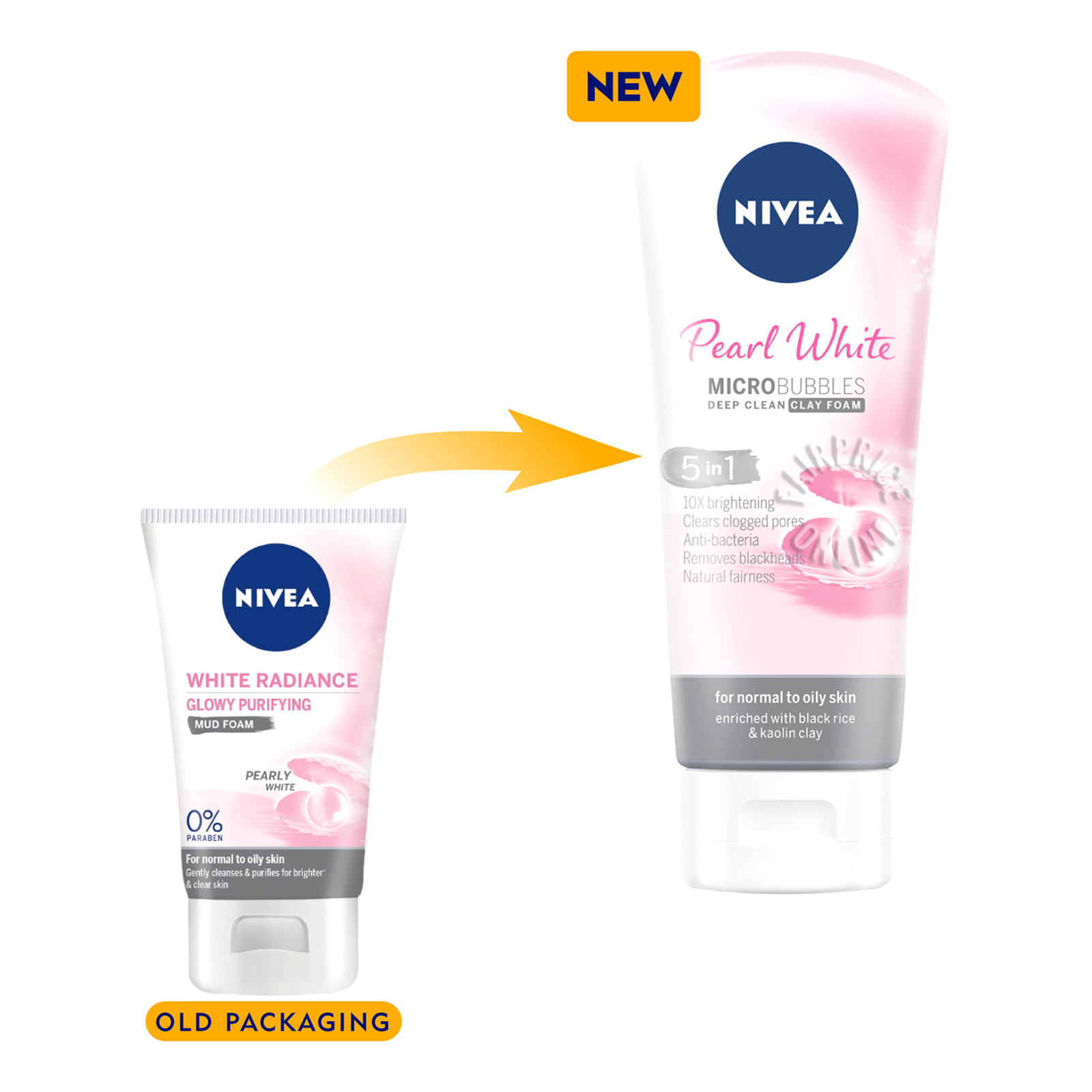 Nivea Pore Minimiser Mud Foam - Extra White Repair