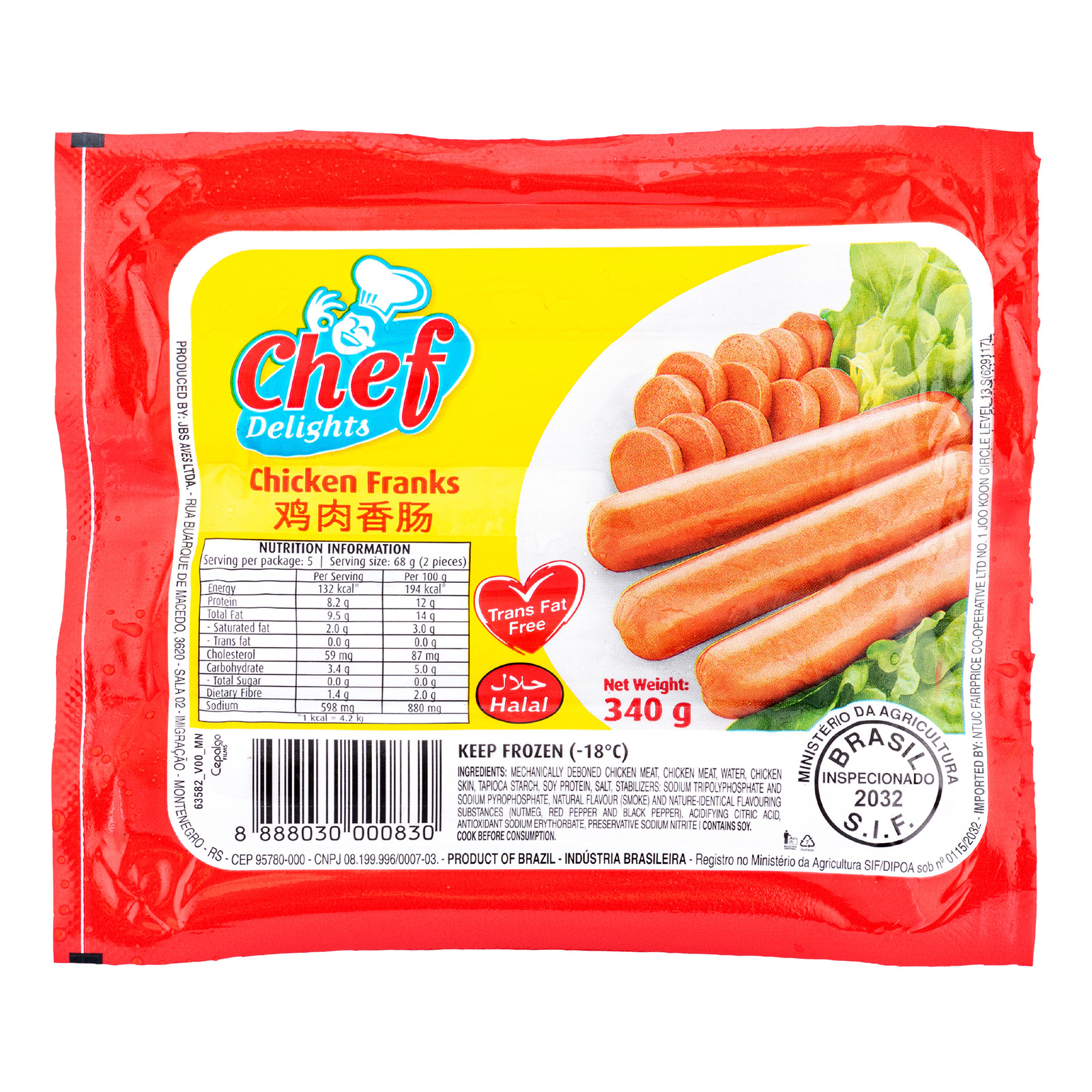 Chef Delights Frozen Chicken Franks