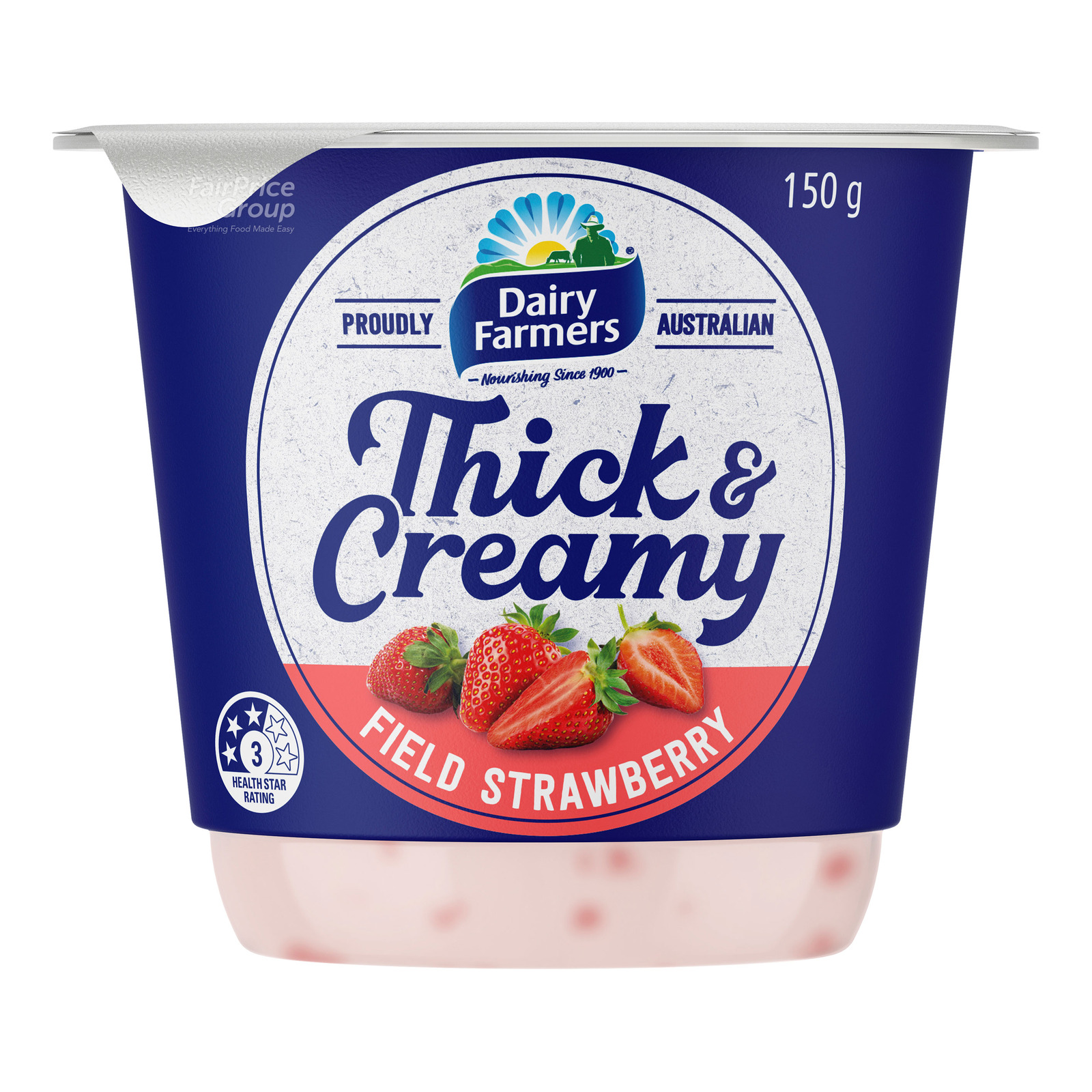 Dairy Farmers Thick & Creamy Yoghurt - Field Strawberries