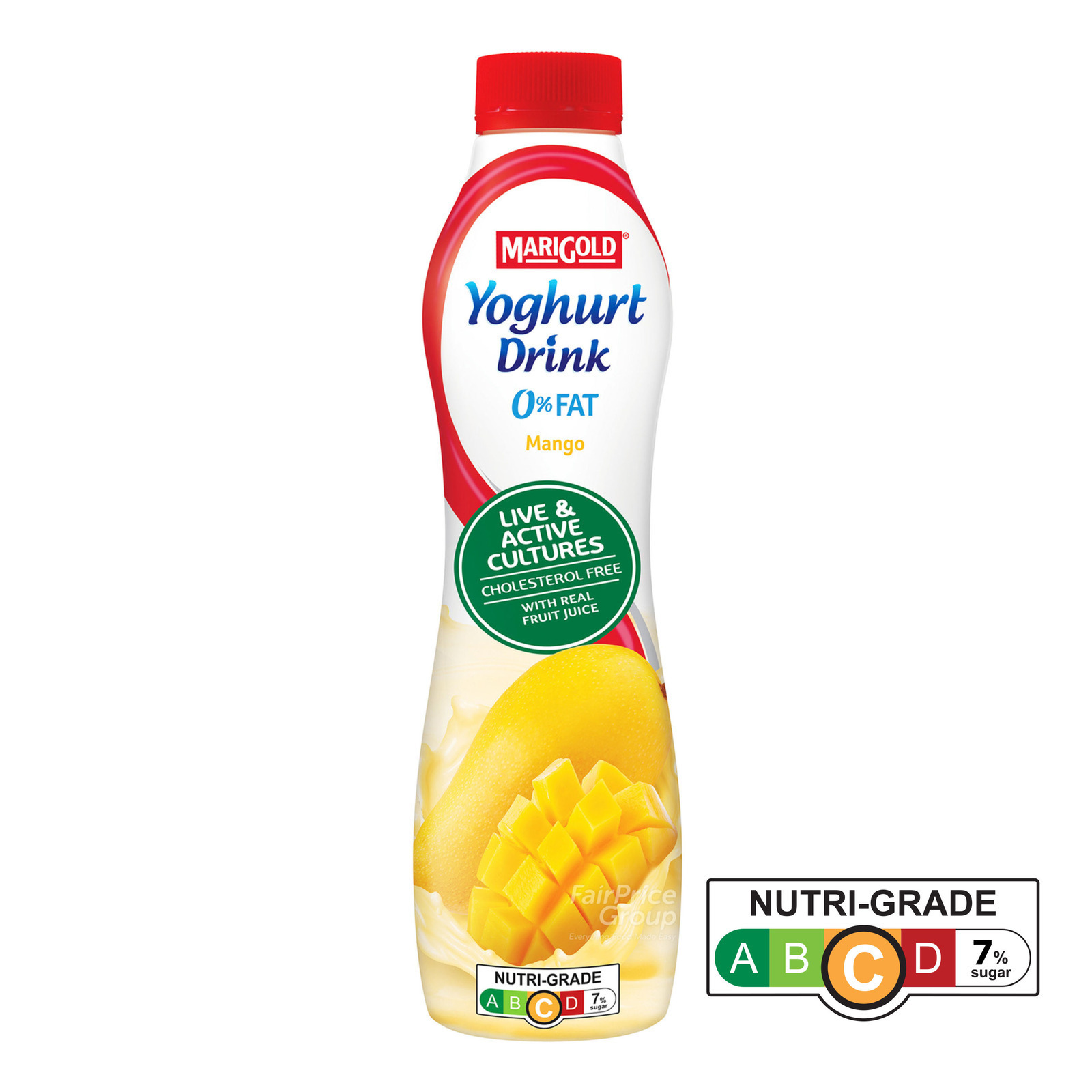 Marigold 0% Fat Yoghurt Bottle Drink - Mango