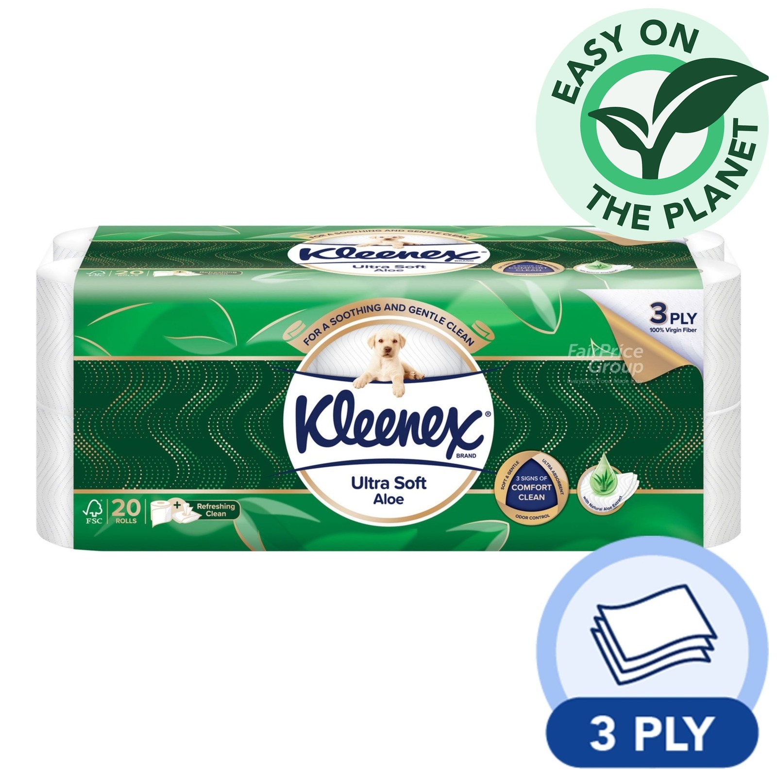 Kleenex Ultra Soft Toilet Tissue Rolls - Aloe Clean
