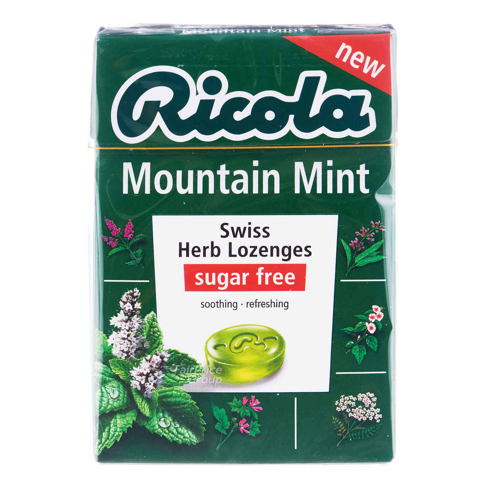 Ricola Natural Relief Swiss Herb Lozenges - MountainMint(No Sugar)