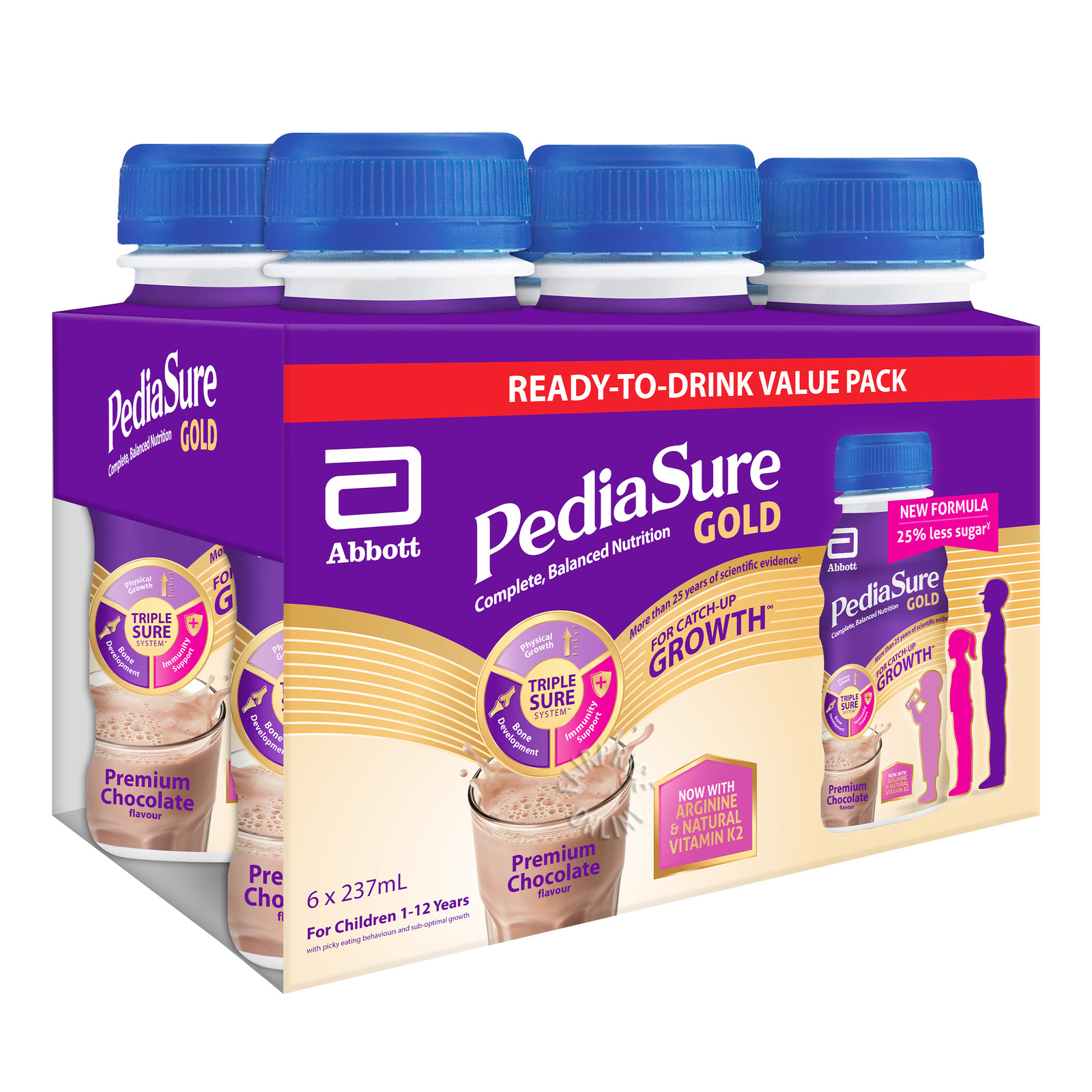 PediaSure TripleSure Ready To Drink Bottle Milk - Chocolate