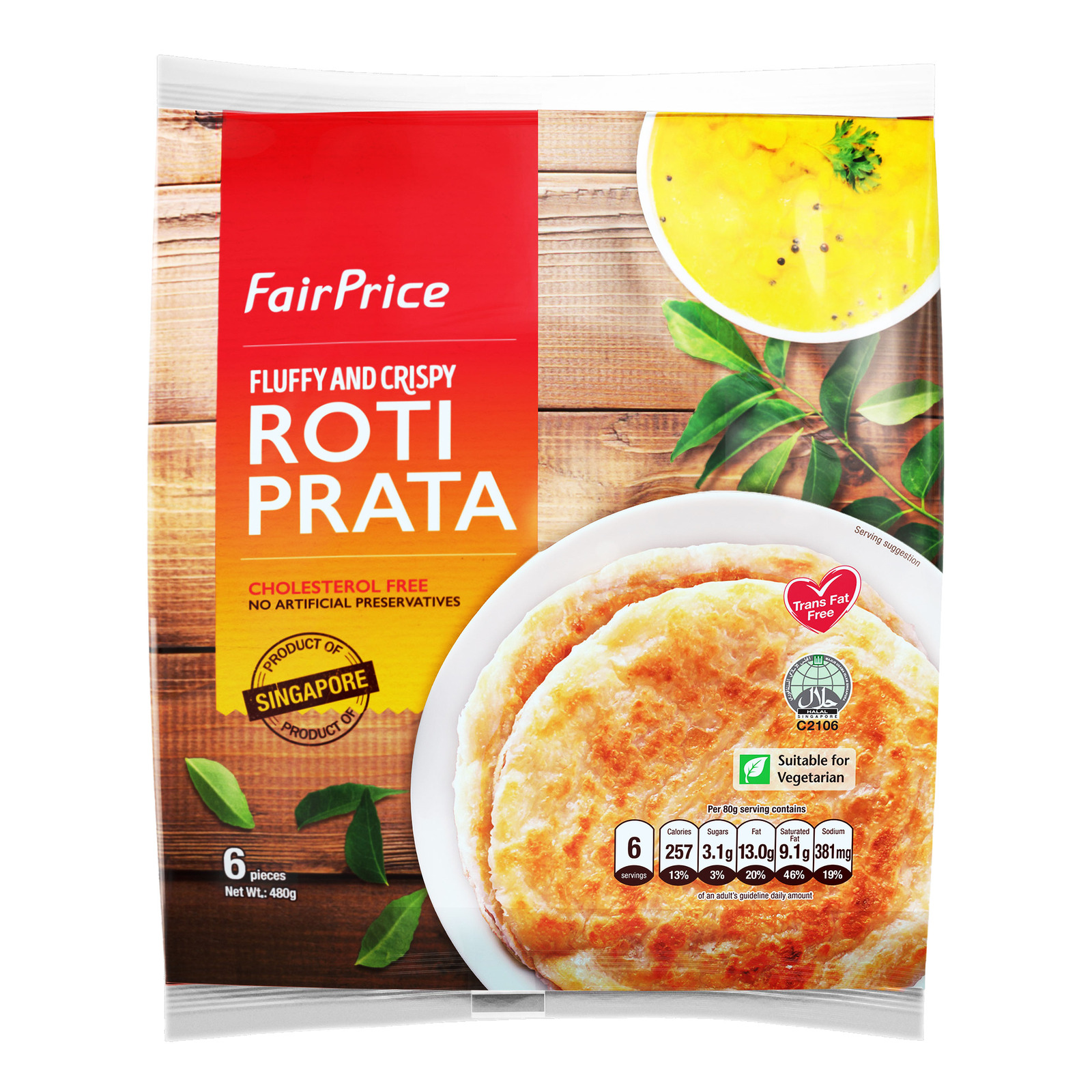 FairPrice Frozen Roti Prata