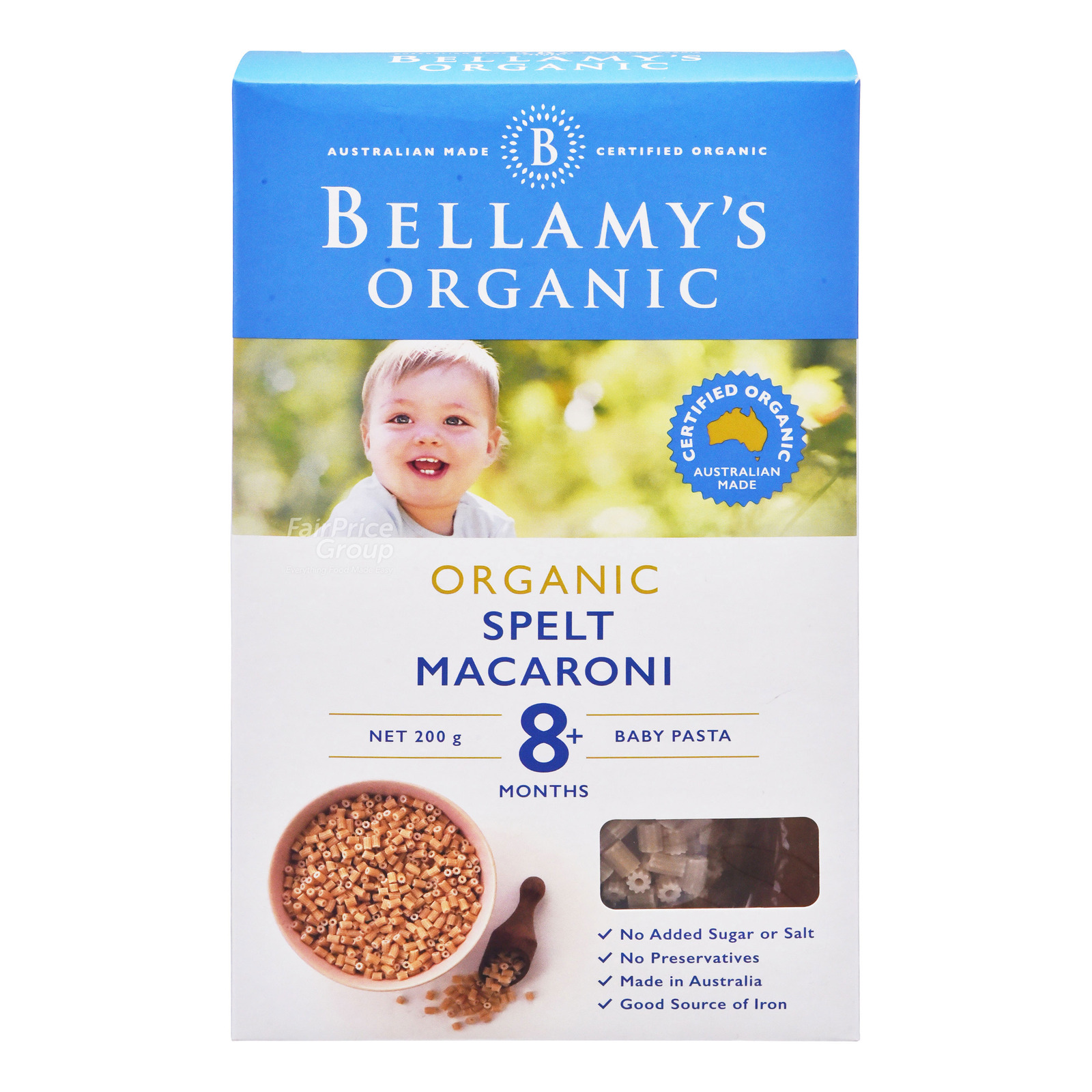 Bellamy's Organic Baby Pasta - Spelt Macaroni