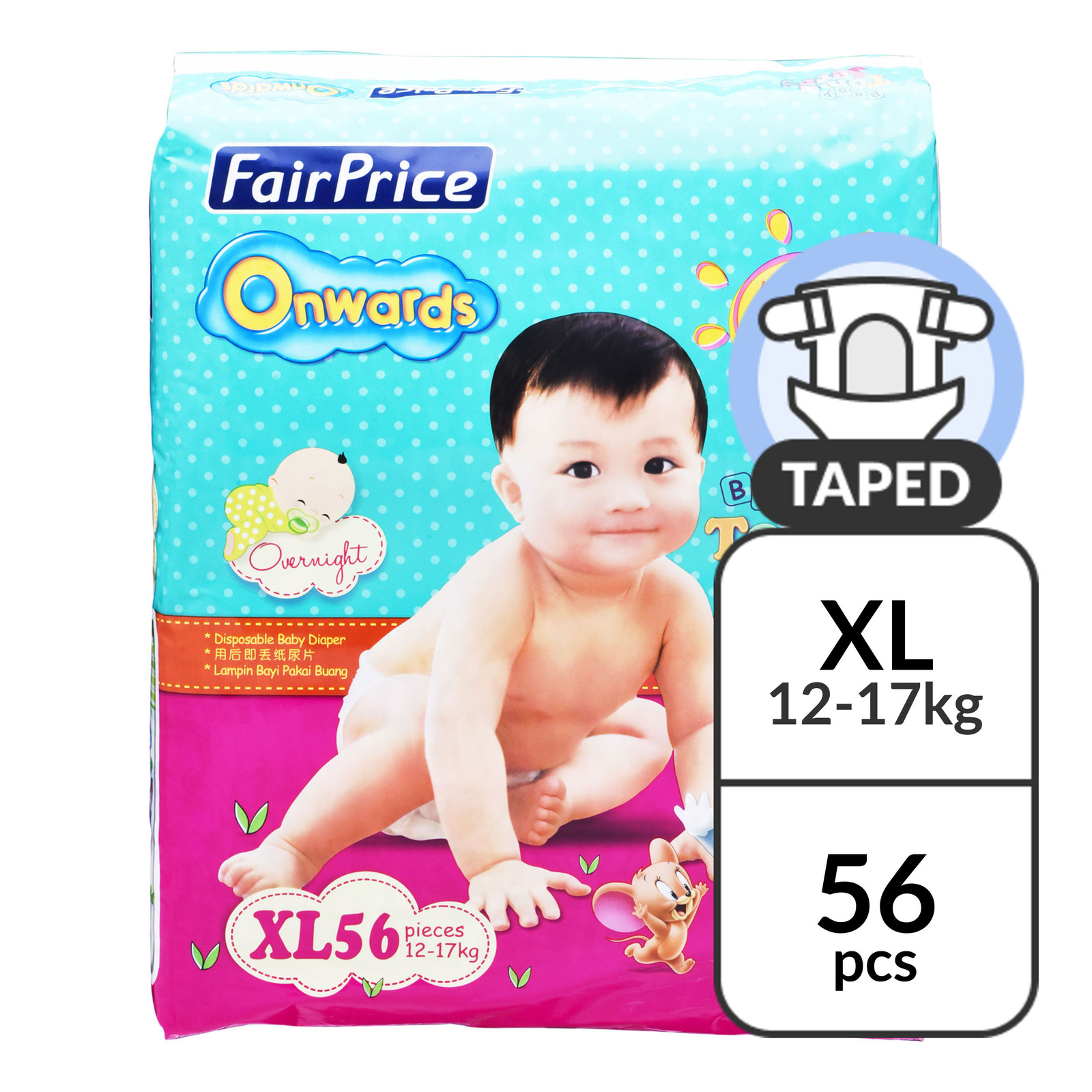 Shop Fairprice Onwards Baby Diapers Xl 12 17kg For Everyday