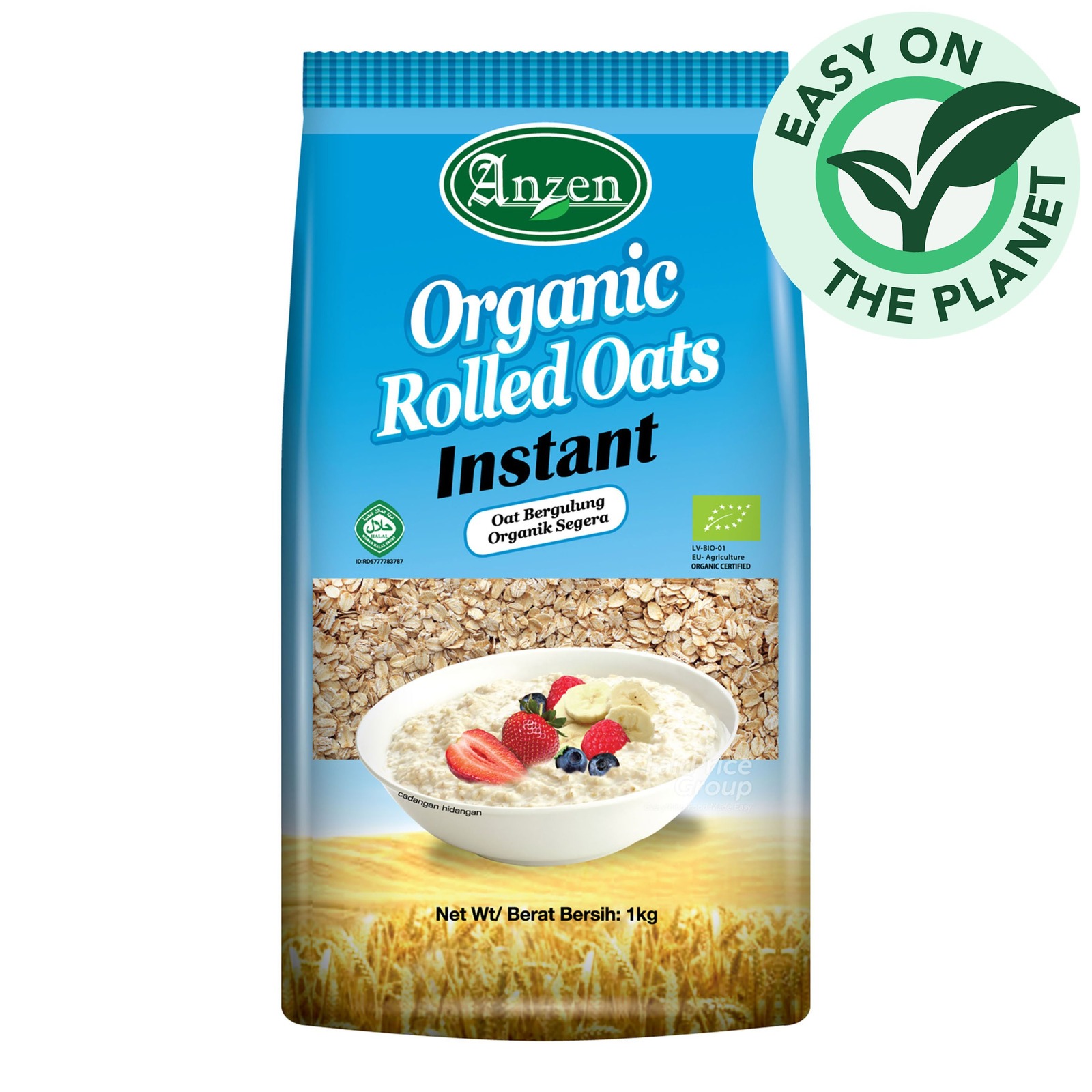 Anzen Organic Rolled Oats - Instant