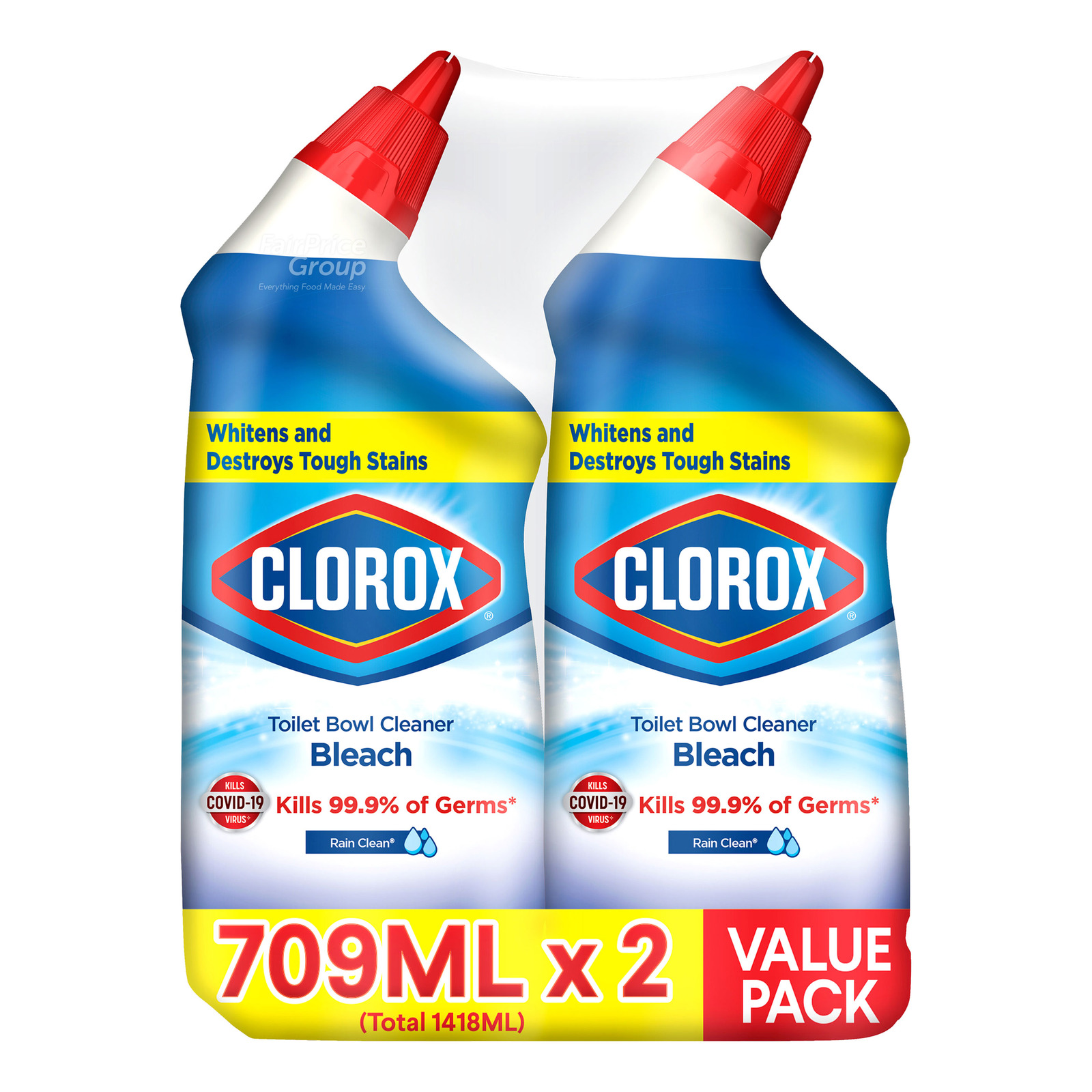 Clorox Toilet Bowl Cleaner with Bleach - Rain Clean