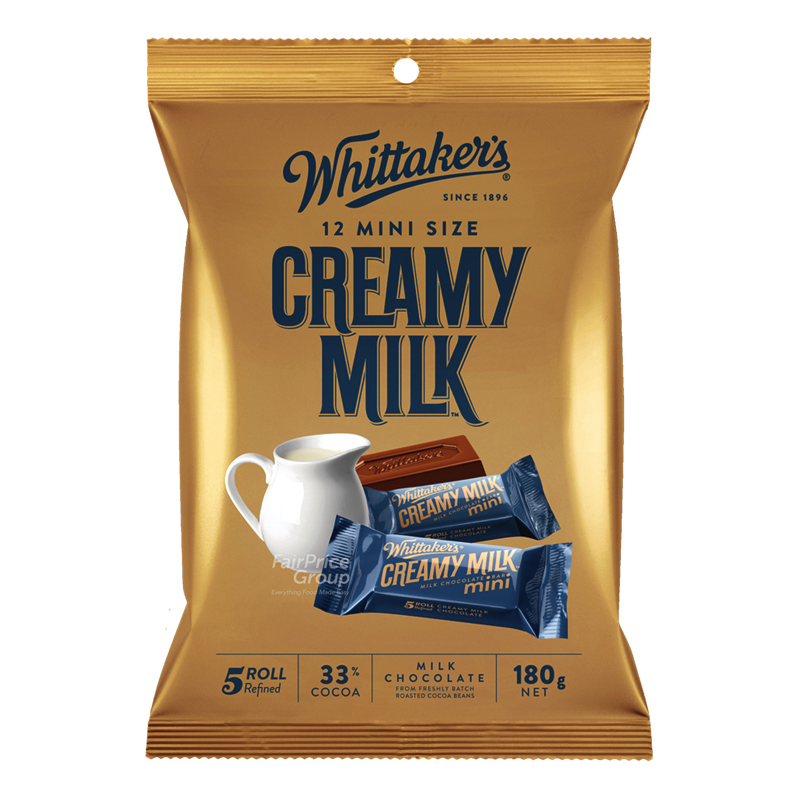 Whittaker's Mini Milk Chocolate Bar - Creamy Milk