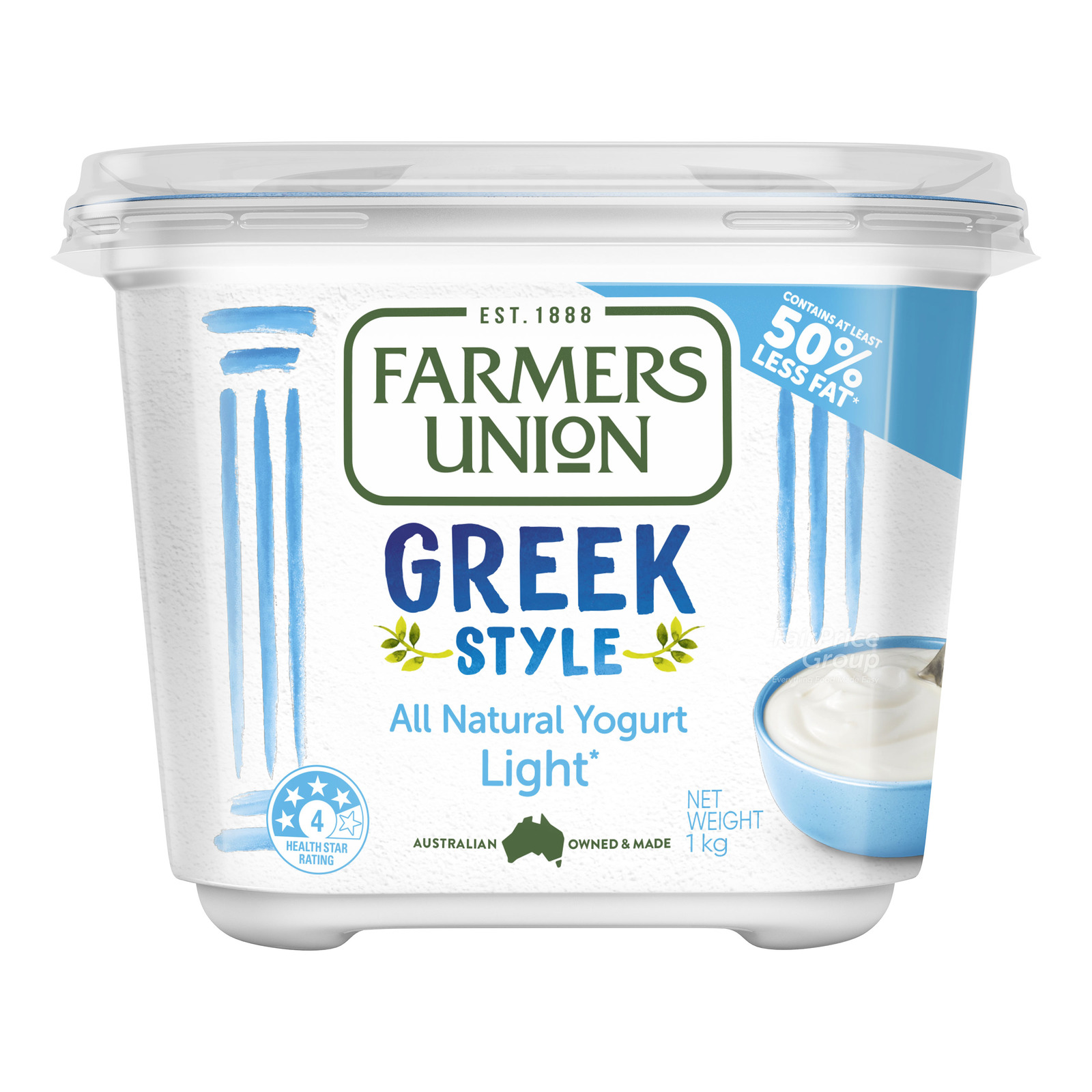 Farmers Union Greek Style Yoghurt - Light