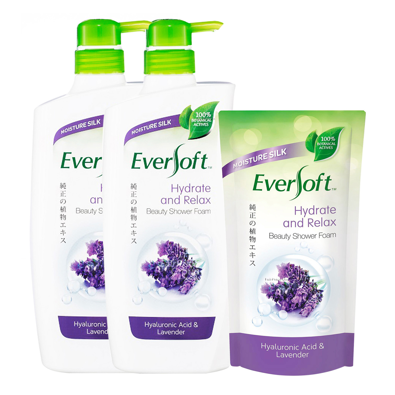 Eversoft Shower Foam + Refill - Hydrate and Relax