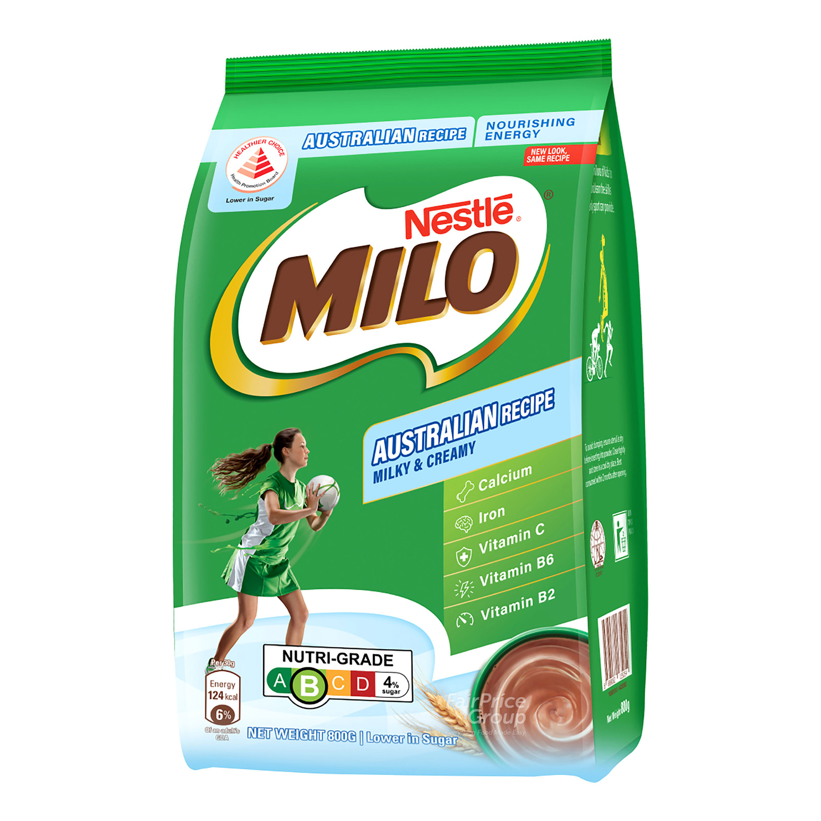 Milo Instant Chocolate Malt Drink Powder Refill - Australian