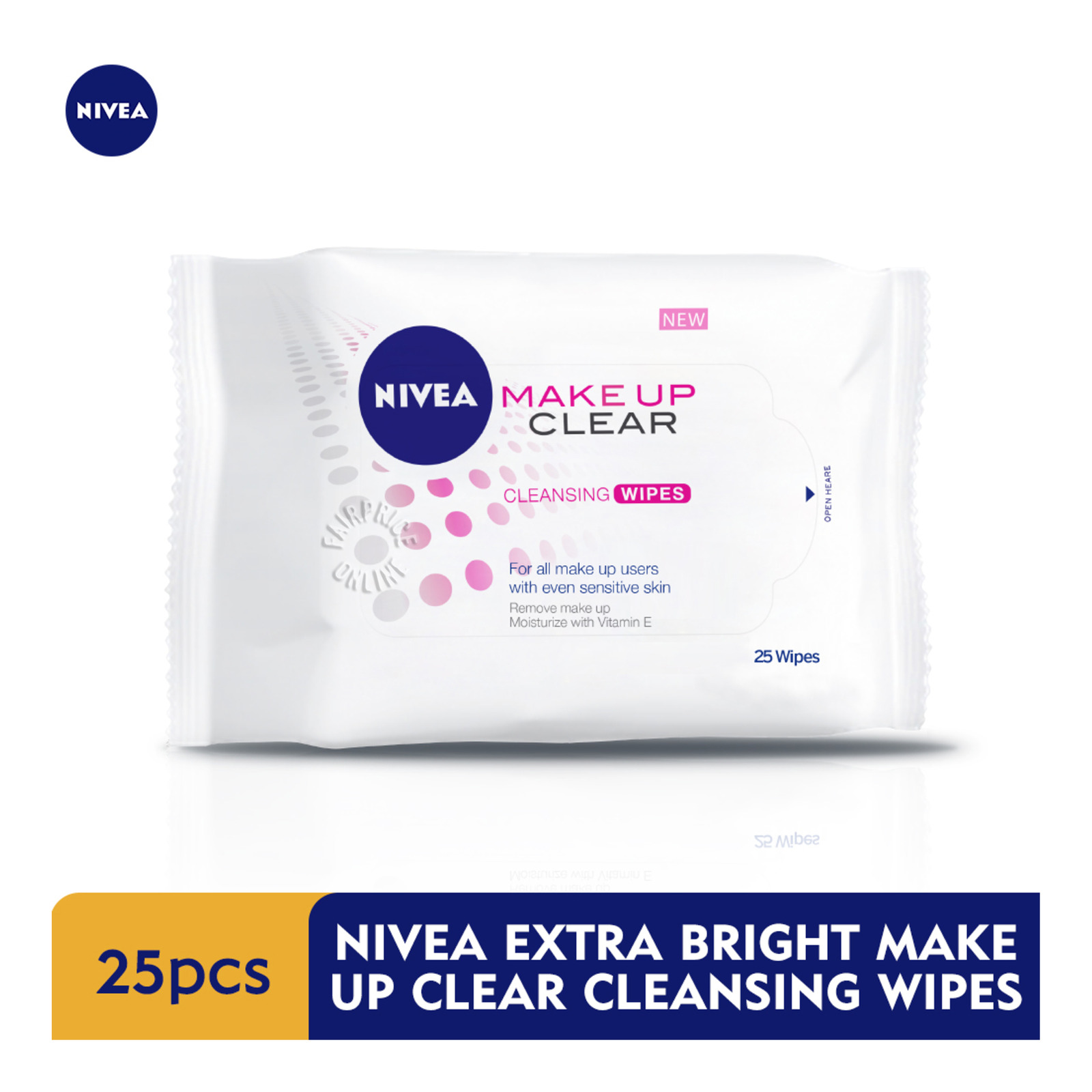 Nivea Cleansing Facial Wipes - Make Up Clear(Extra Bright)