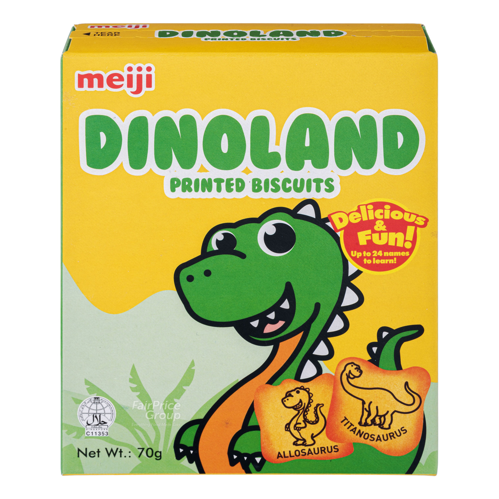 Meiji Printed Biscuits - Dinoland