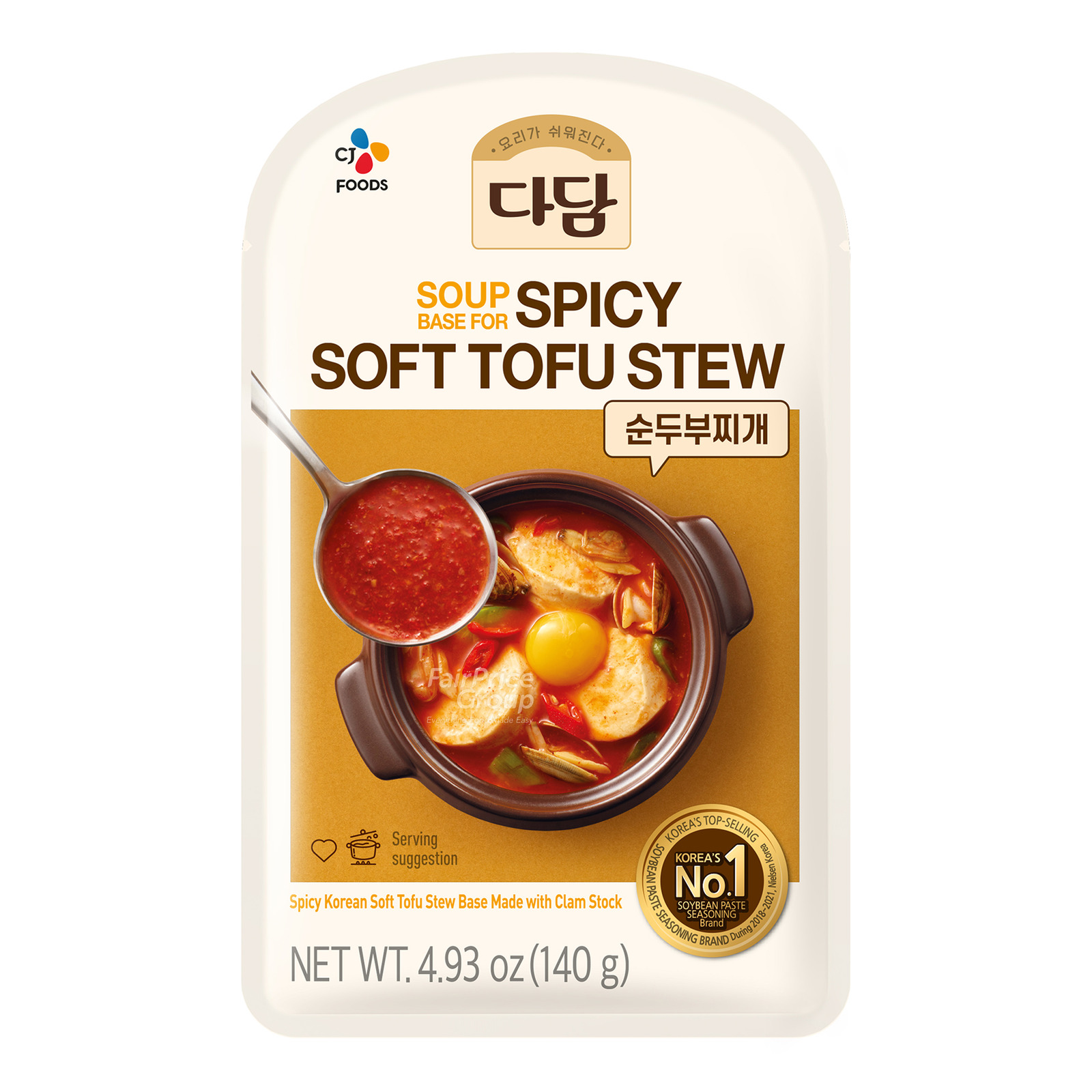 CJ Dadam Korean Stew Seasoning Paste - Clam Soup (Beancurd)