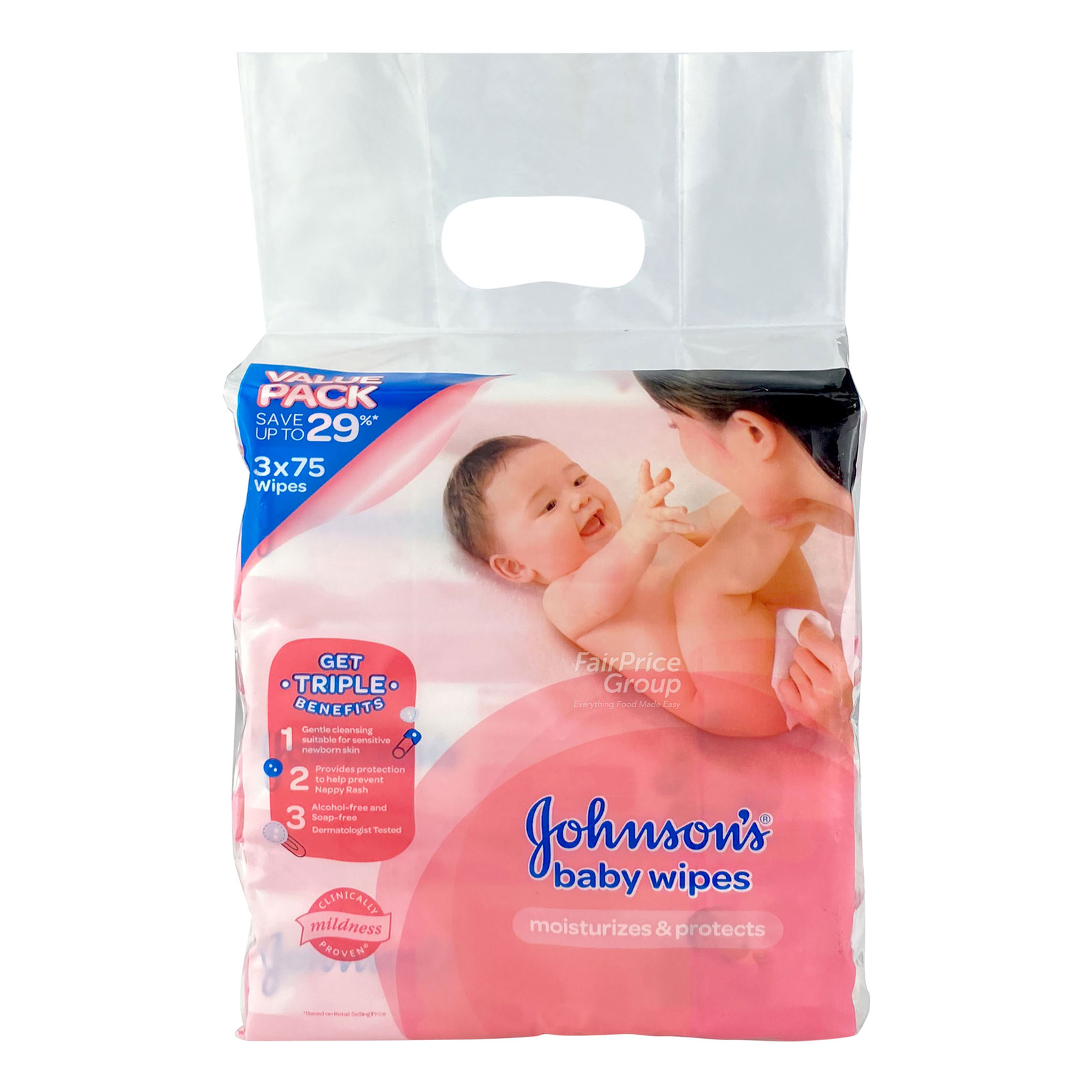 Johnson's Baby Wipes - Moisturizes & Protects