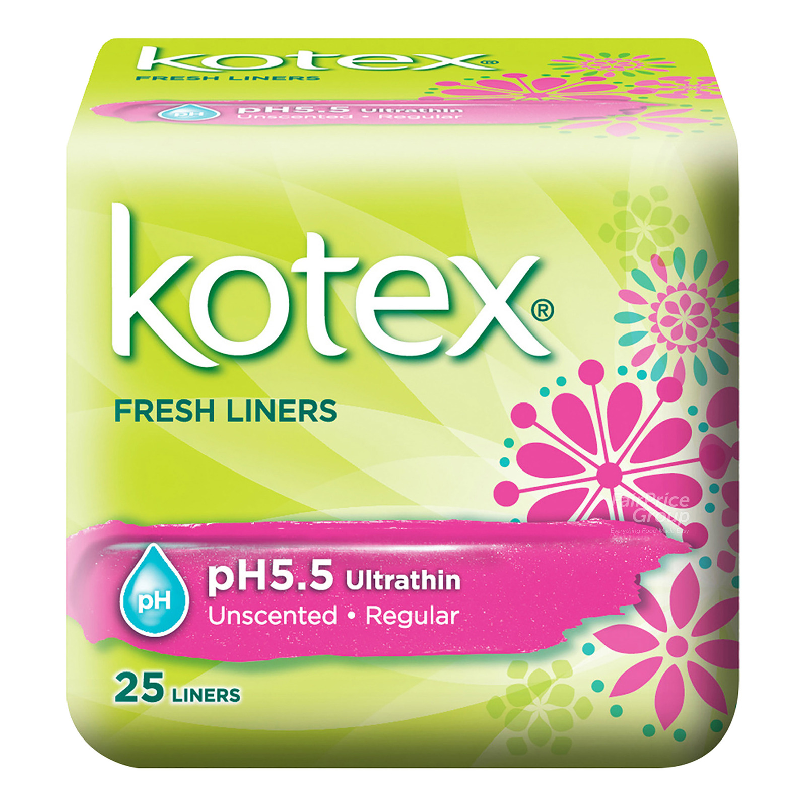 Kotex pH5.5 Ultrathin Fresh Liners - Unscented (Regular)